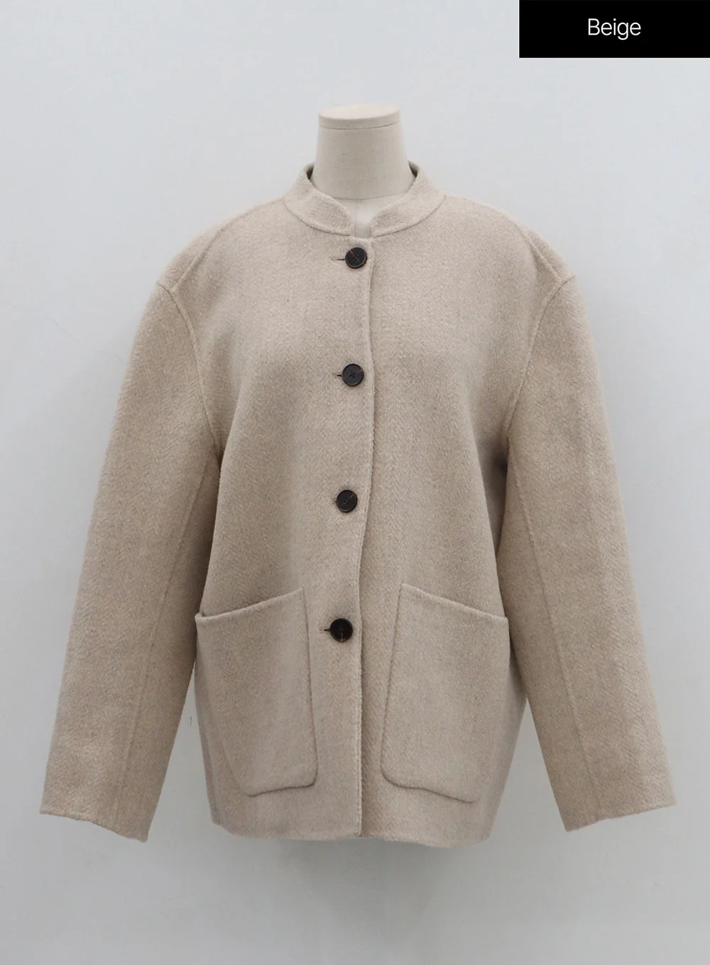 Button Round Neck Coat BN10 - Image 16