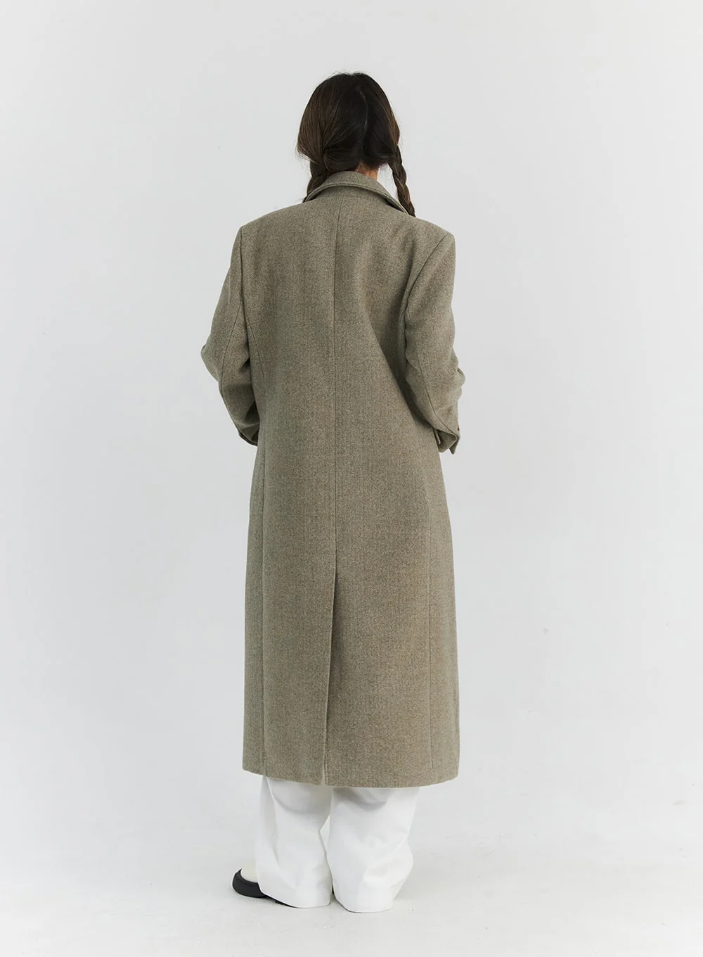 Button Tailored Maxi Coat CN309 - Image 7