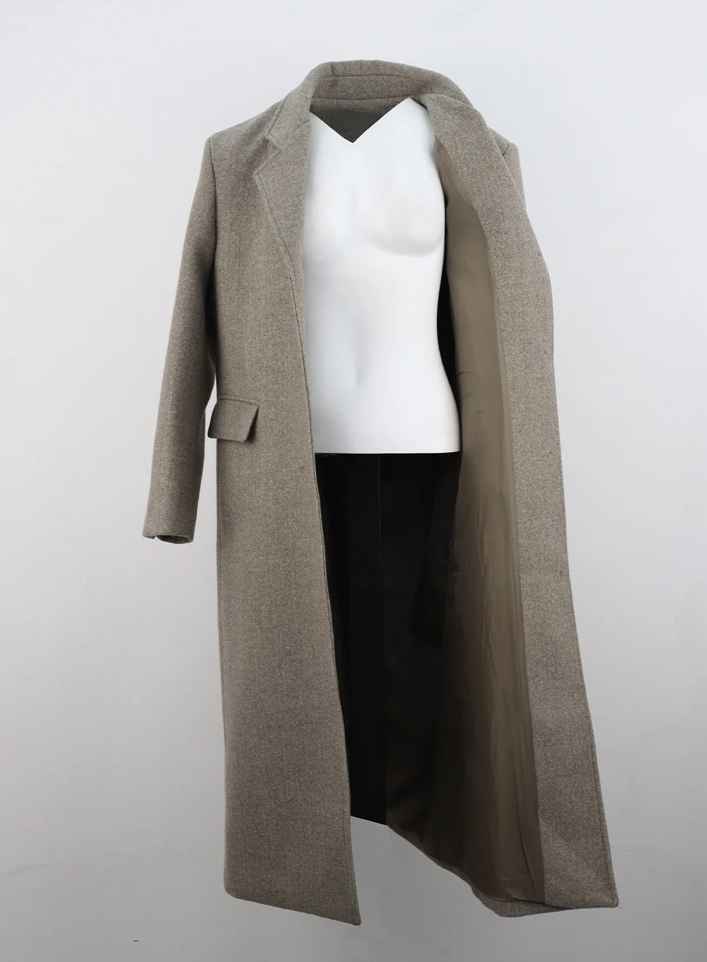 Button Tailored Maxi Coat CN309 - Image 9