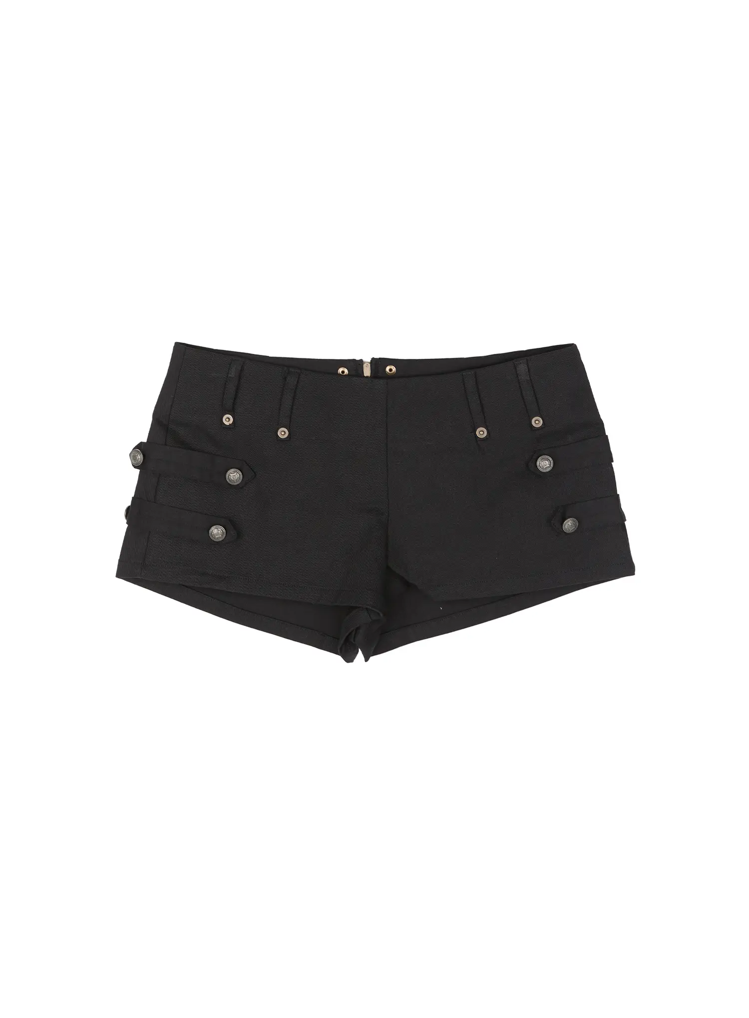 Buttoned Buckle Detail Shorts IU515 - Image 11