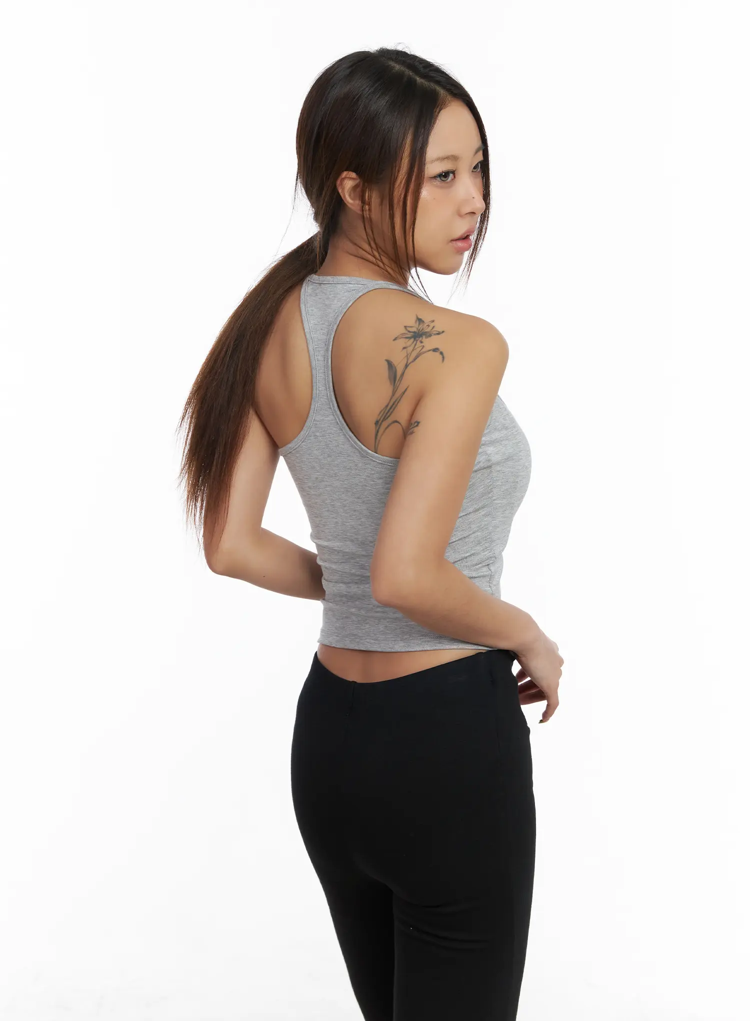 Buttoned Crop Sleeveless Top CM525 - Image 10