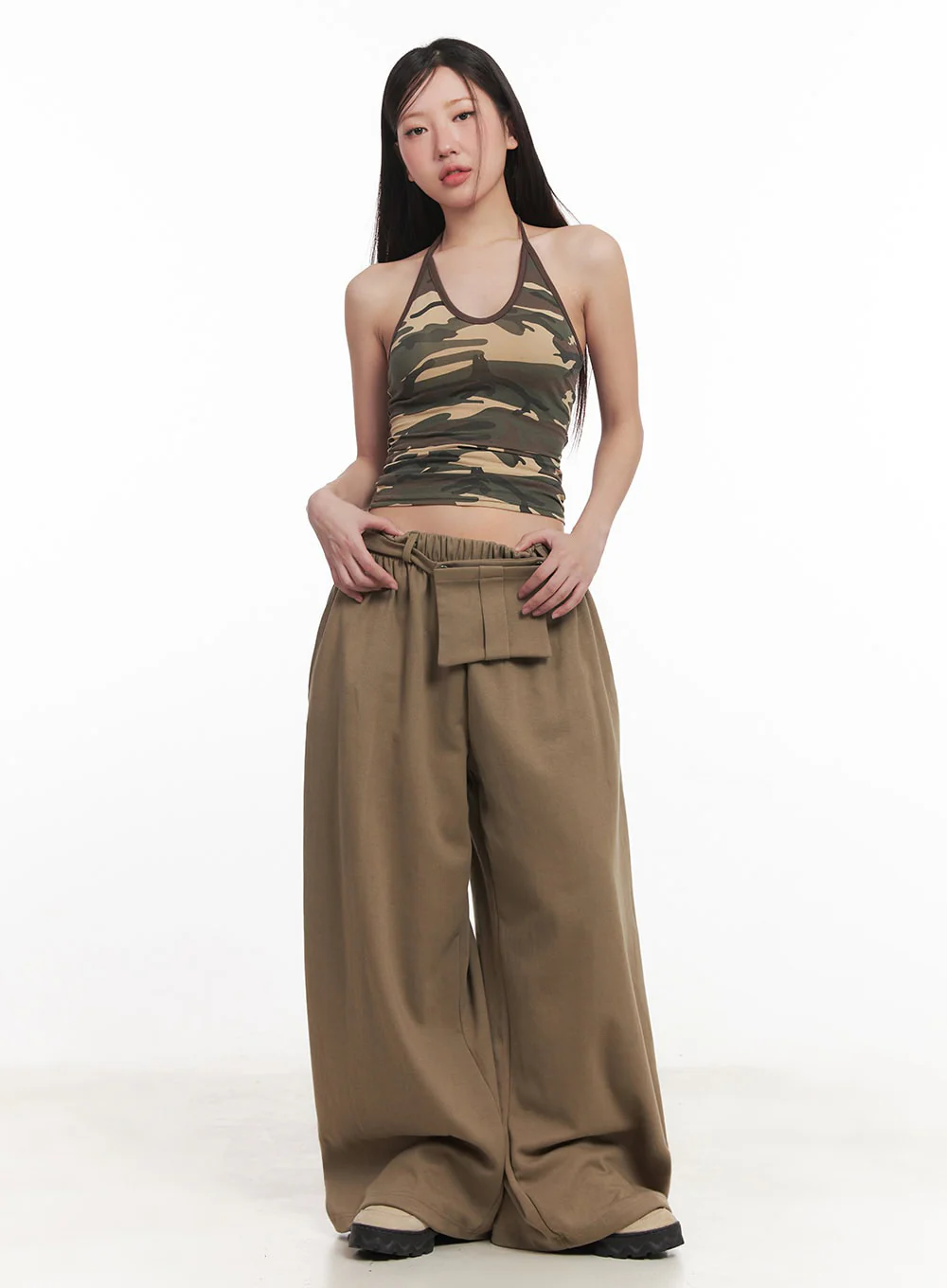 Camo Halter-Neck Cami Top IM528 - Image 4