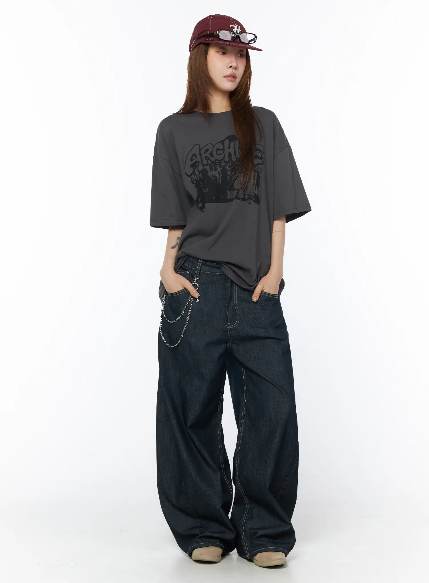 Campbell Wide Leg Jeans CY528 - Image 3