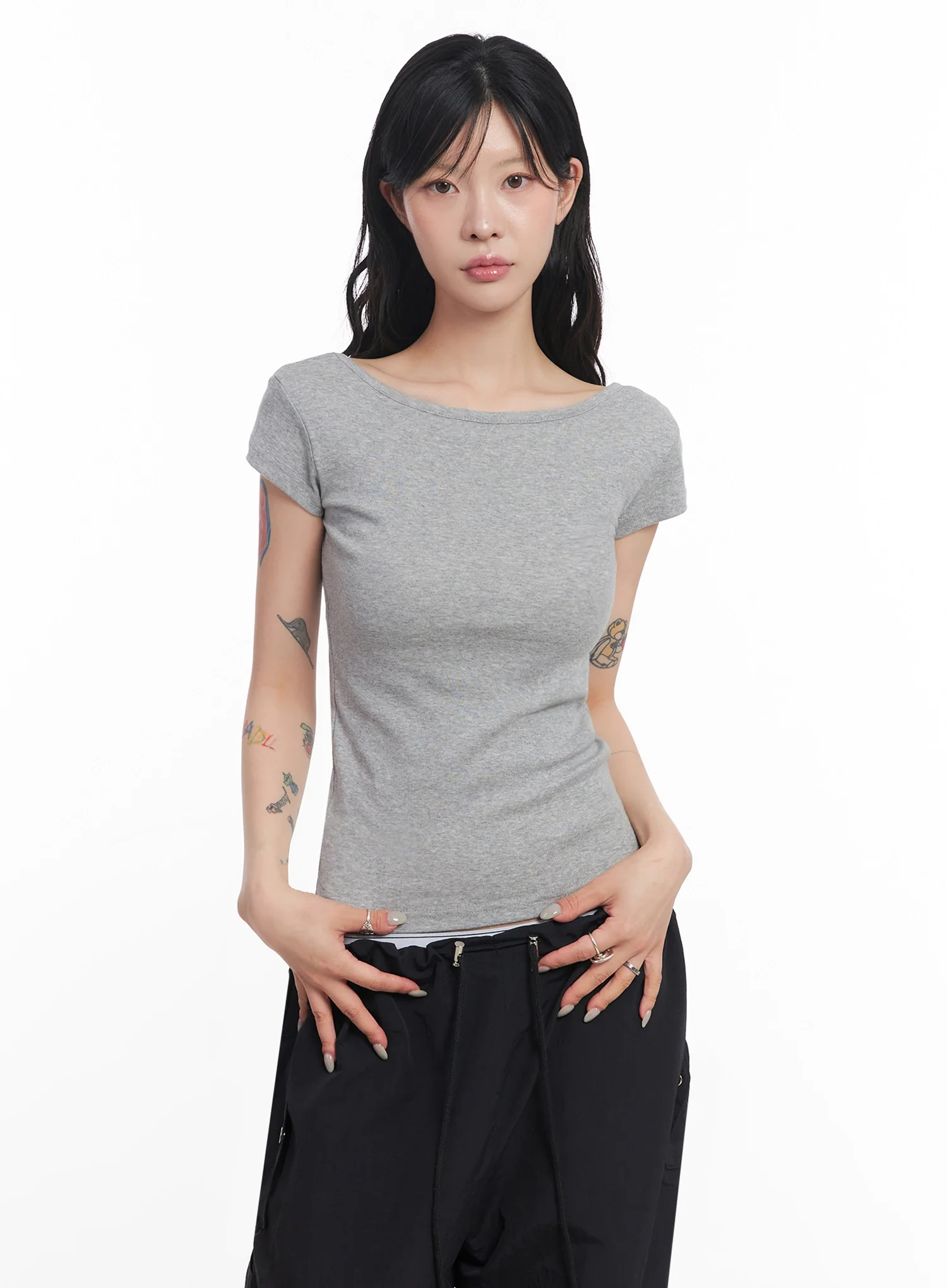 Cap-Sleeve T-Shirt IC503 - Image 18