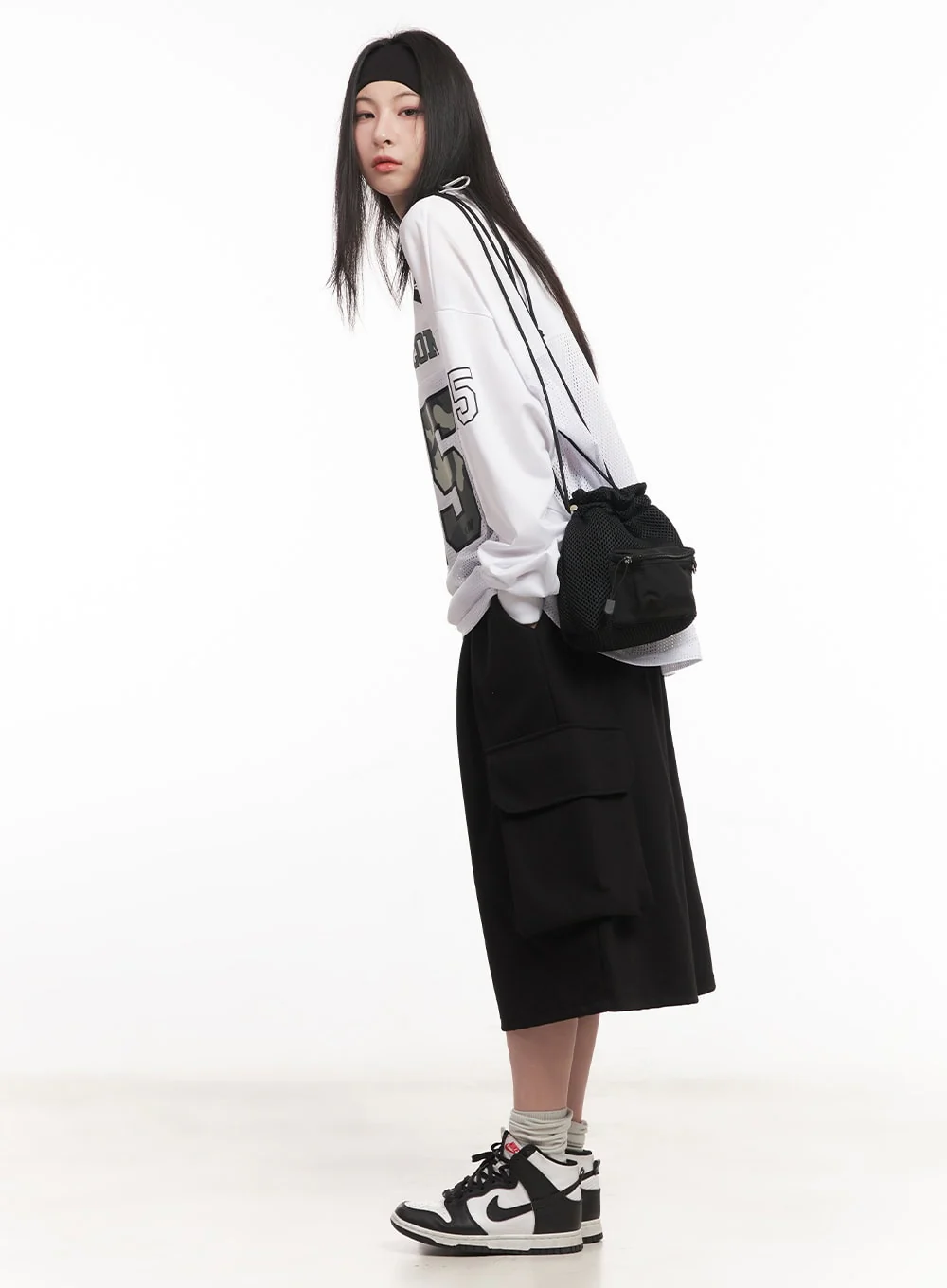 Cargo Oversized Bermuda Sweatshorts CM518 - Image 6