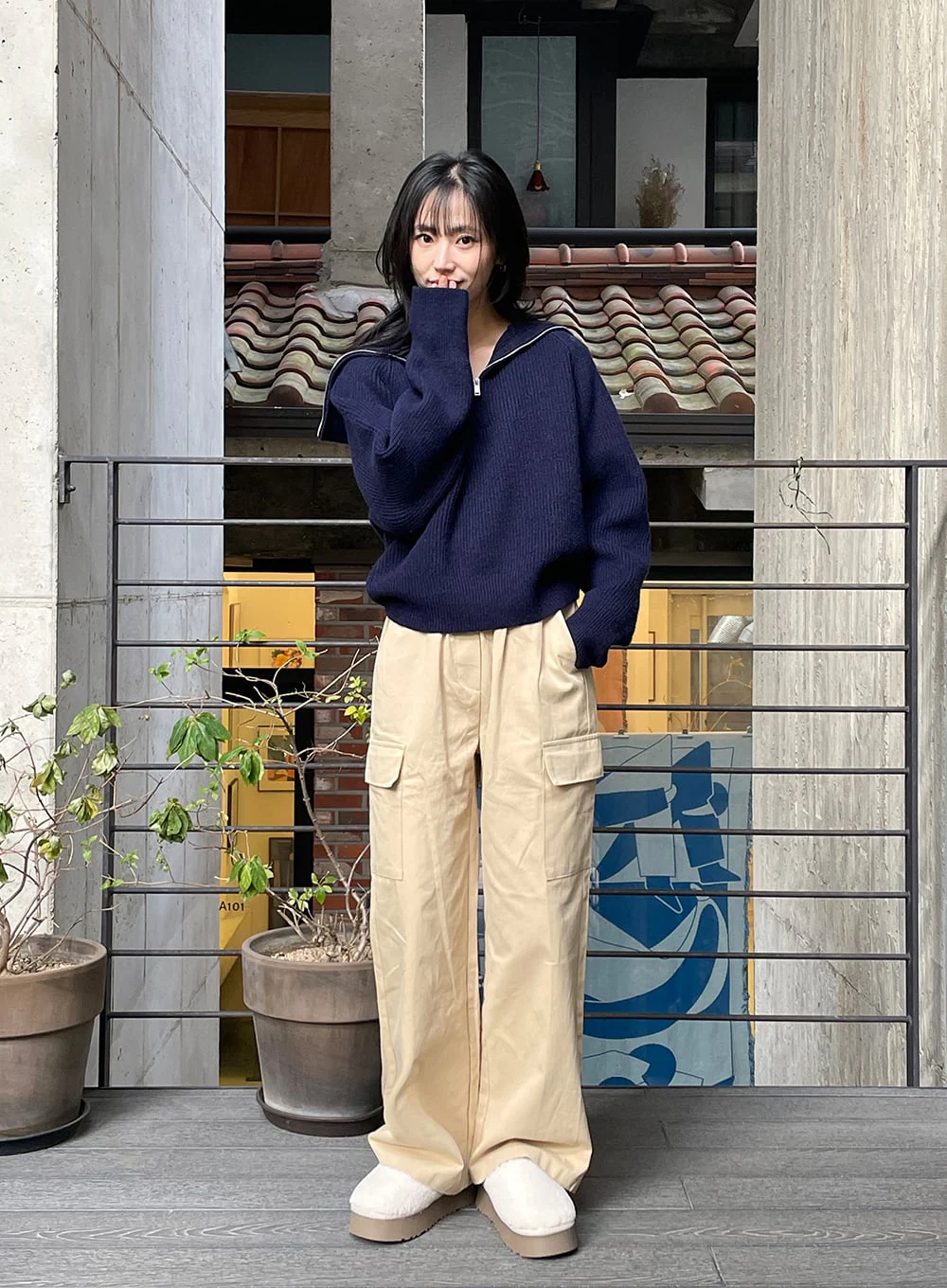 Cargo Straight Leg Pants OD311 - Image 2