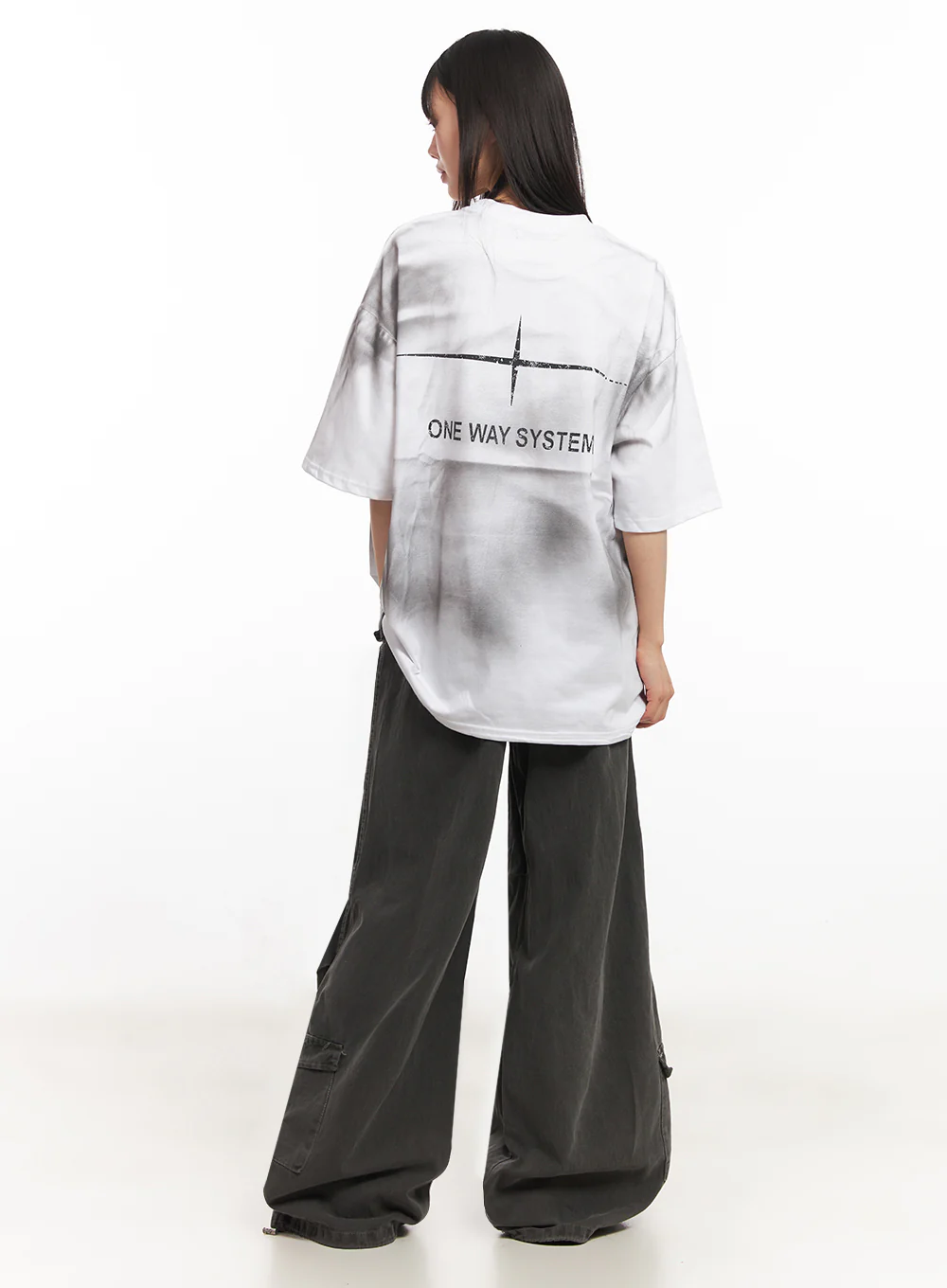 Cargo Washed Wide-Leg Sweatpants IY502 - Image 14