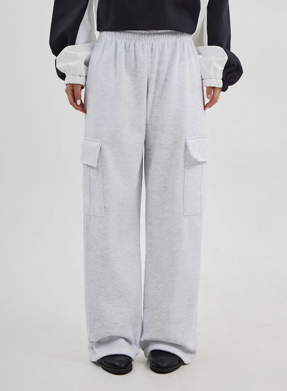 Cargo Wide Leg Track Pants Unisex CJ313 - Image 9