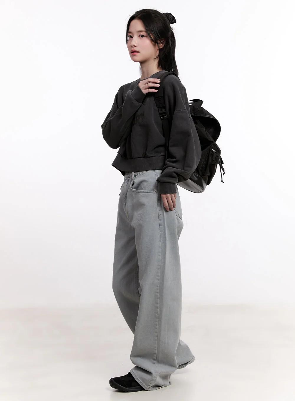 Casey Washed Baggy Wide-Leg Jeans CM526 - Image 4