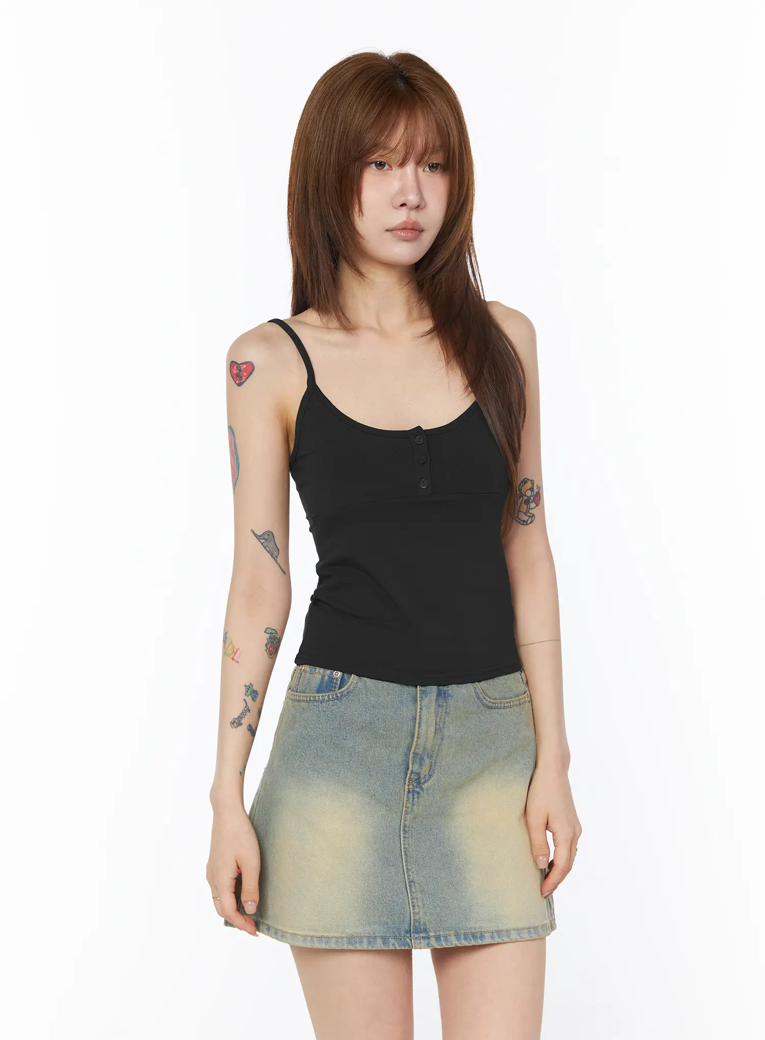 Casual Buttoned Sleeveless Top CY527 - Image 6