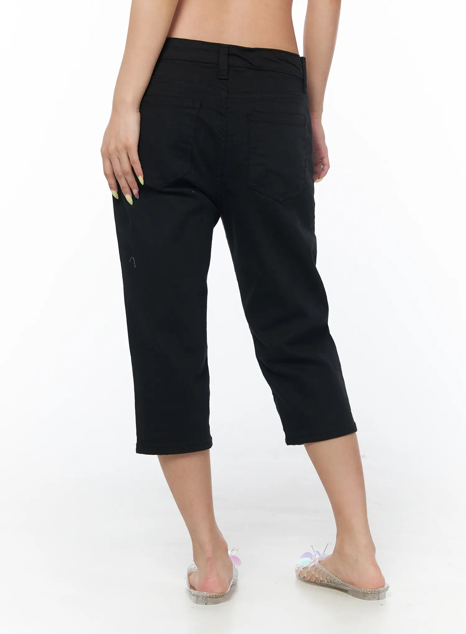 Casual Capri Cotton Pants CU501 - Image 5
