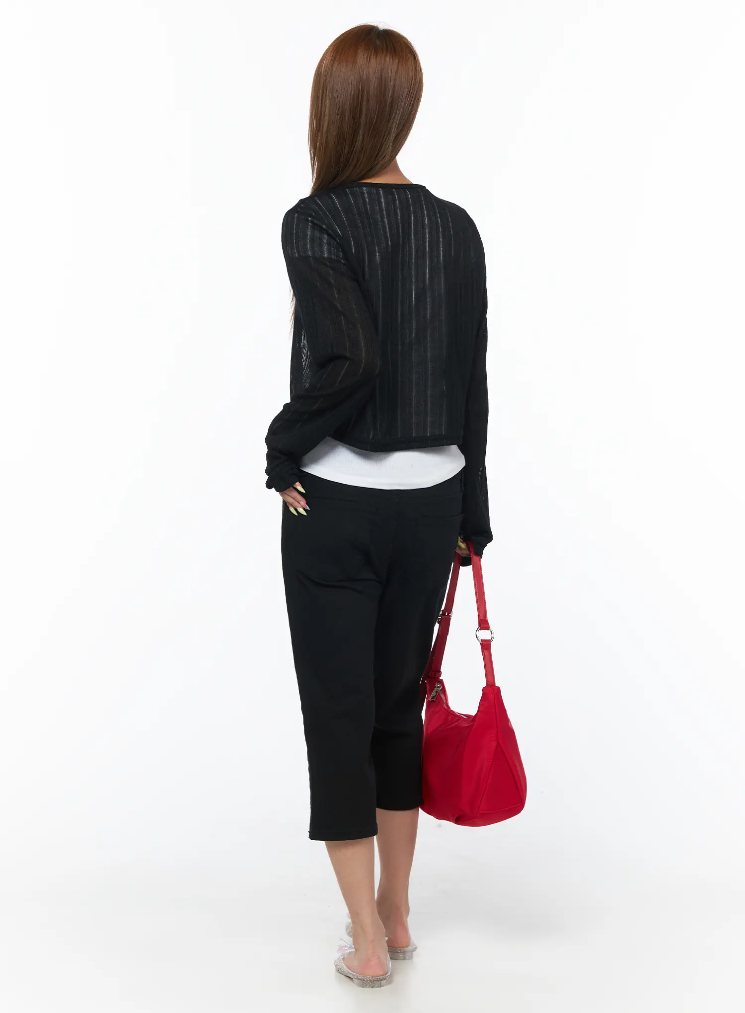 Casual Capri Cotton Pants CU501 - Image 6