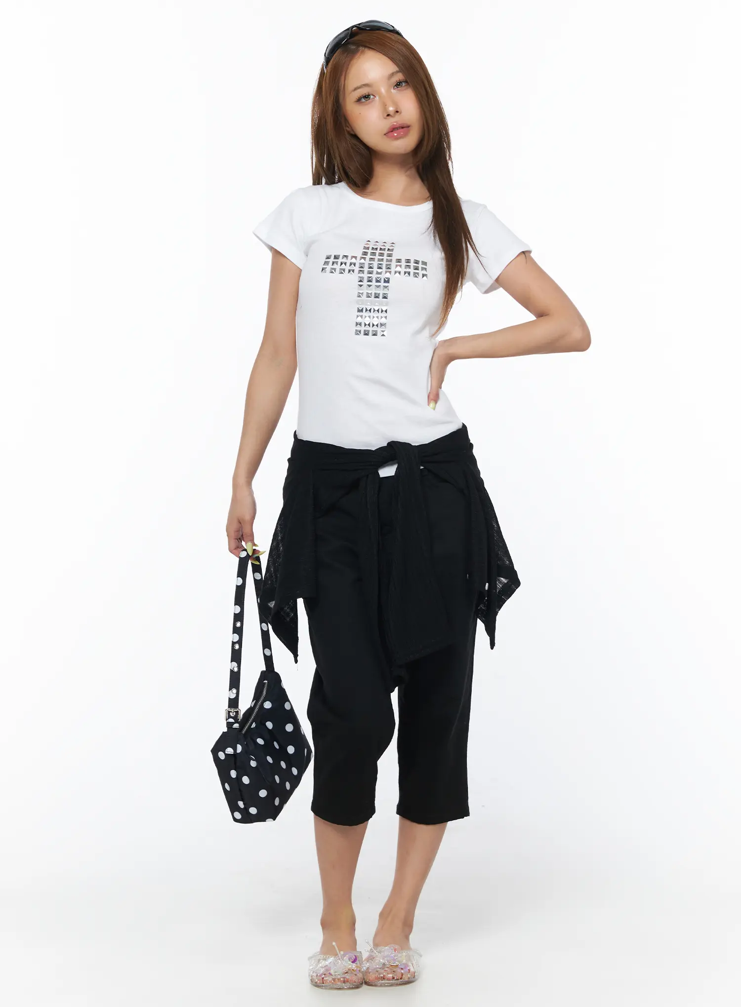 Casual Capri Cotton Pants CU501 - Image 7