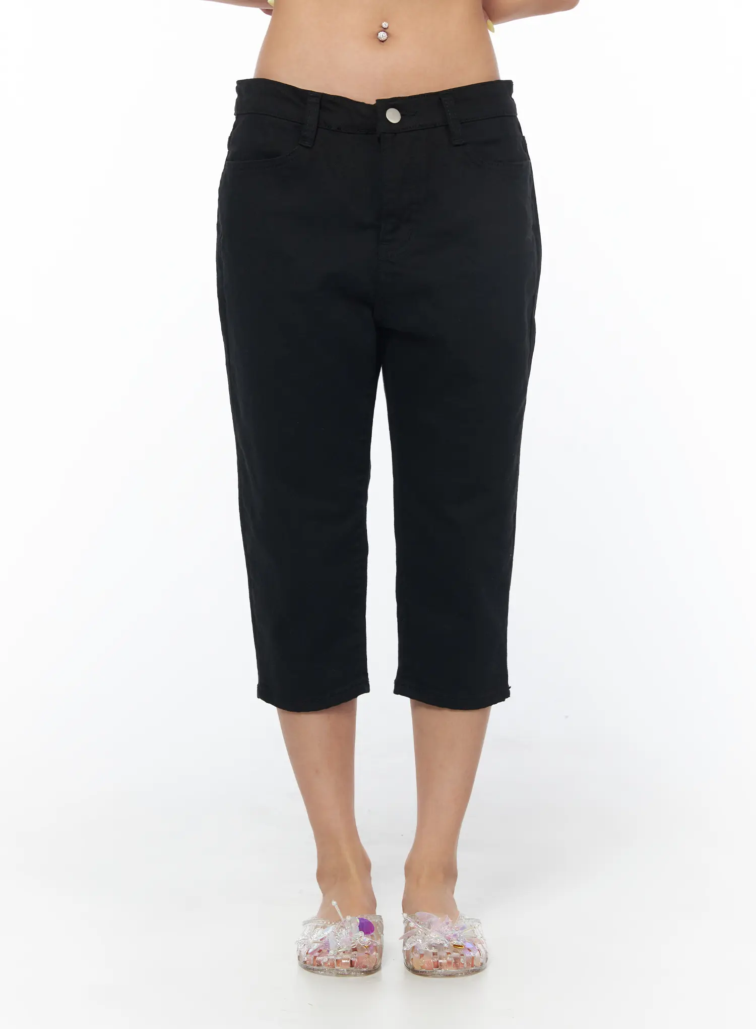 Casual Capri Cotton Pants CU501 - Image 8