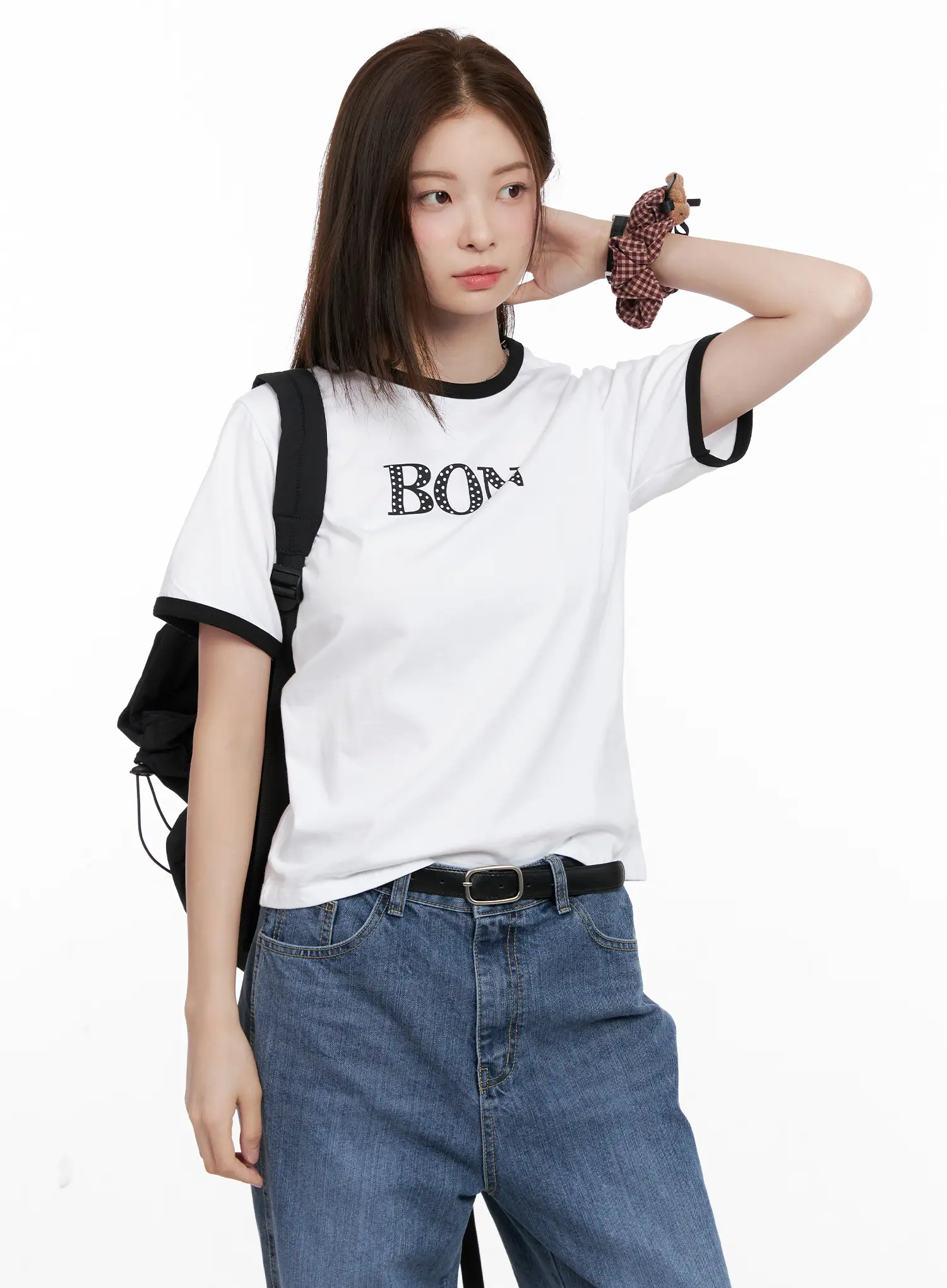 Casual Contrast Graphic Tee CL524