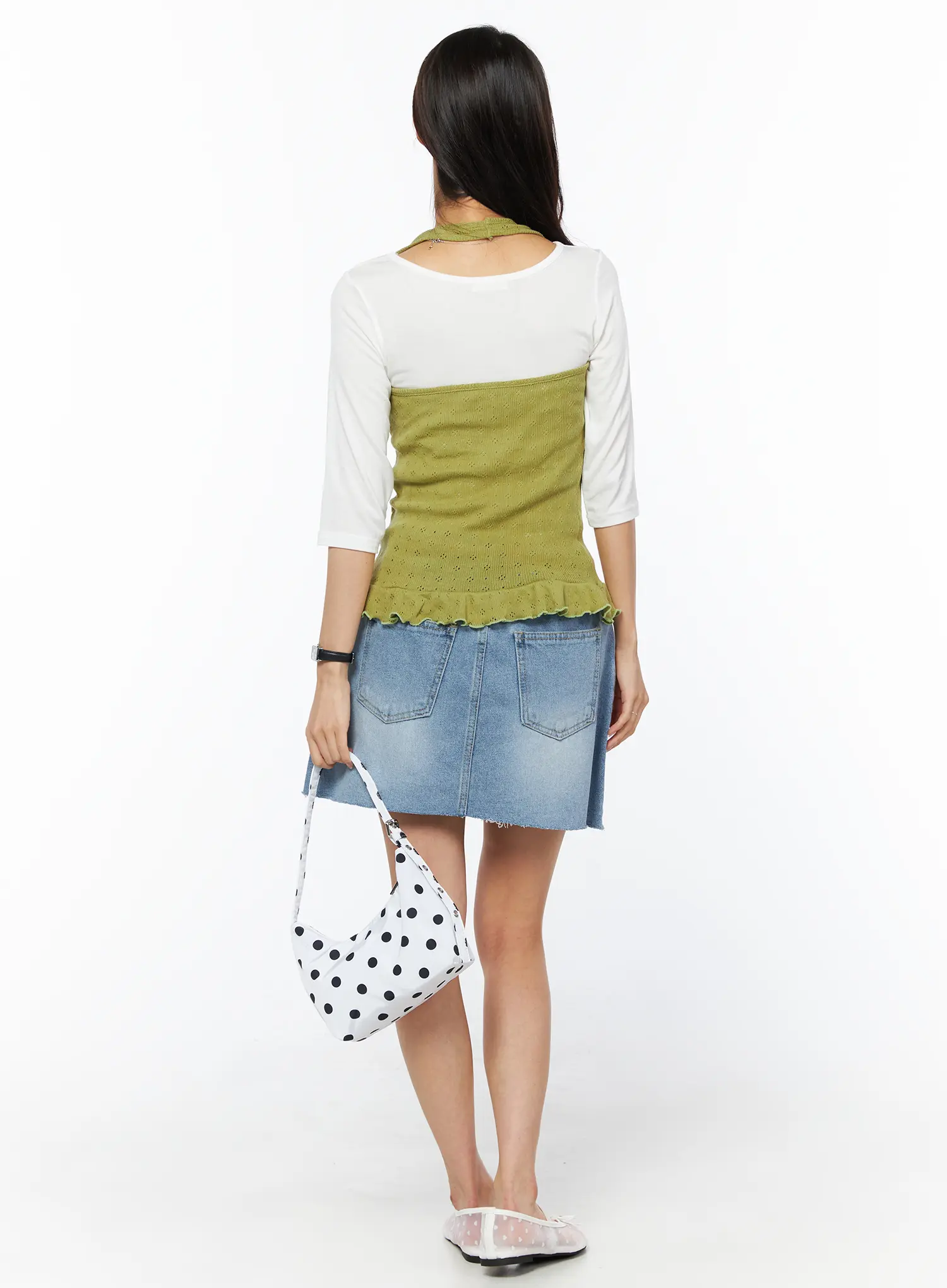 Casual Denim Mini Skirt CU522 - Image 7