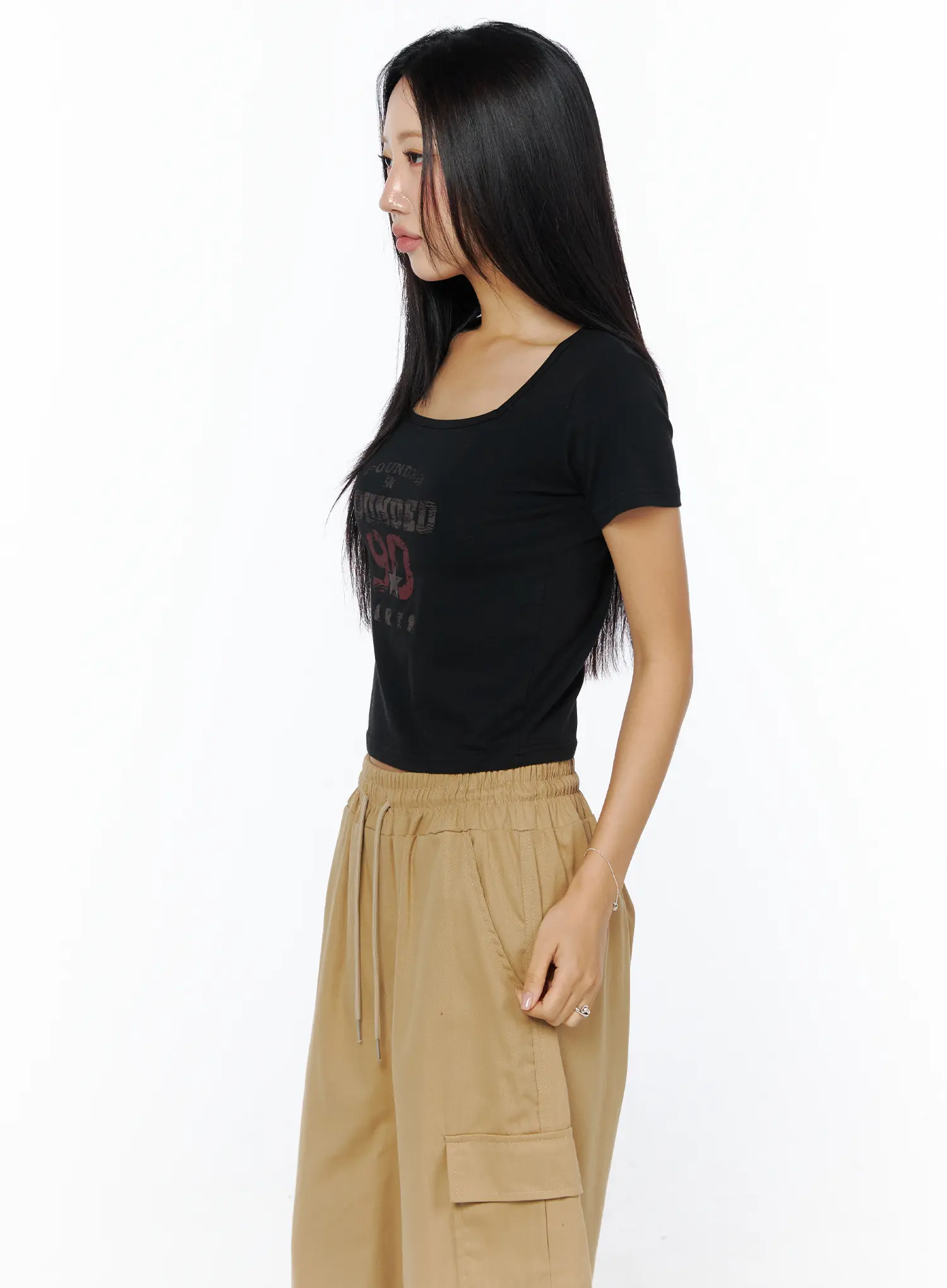 Casual Graphic Crop Top CU515 - Image 6