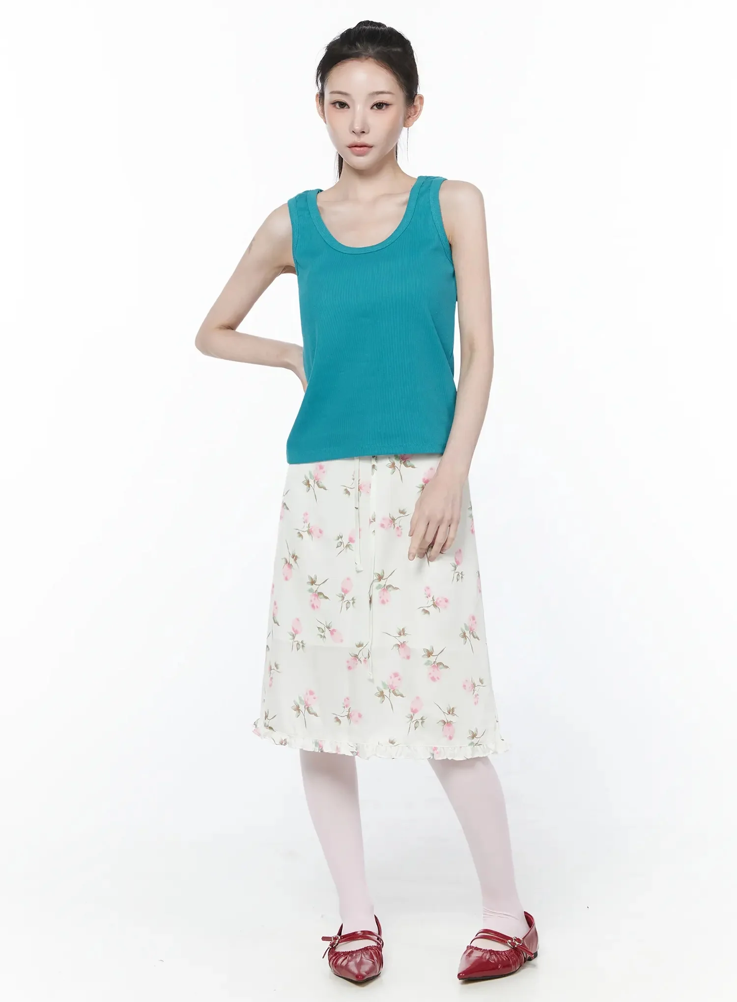 Casual Knit Loose-Fit Tank Top IY515 - Image 4