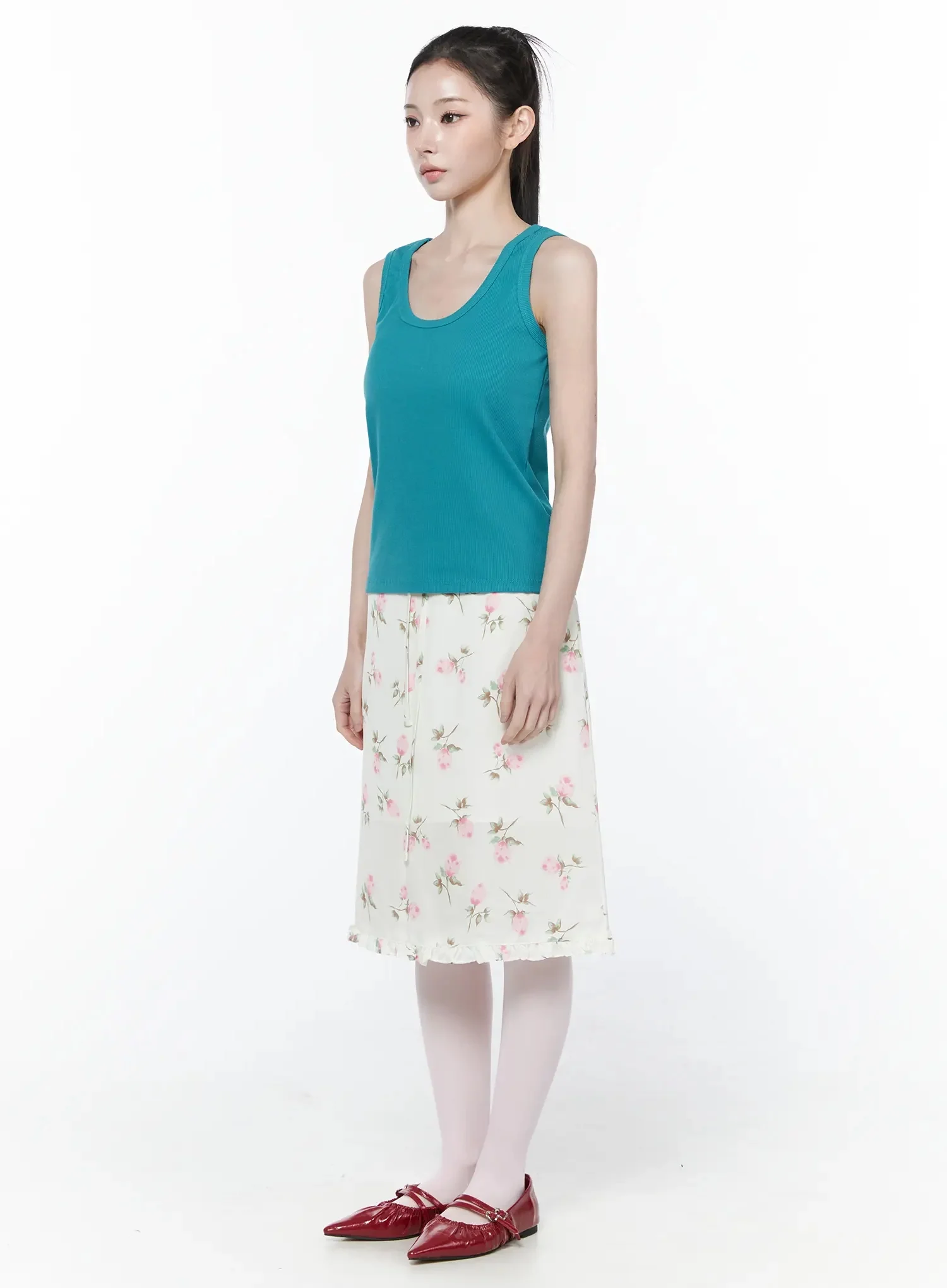 Casual Knit Loose-Fit Tank Top IY515 - Image 9