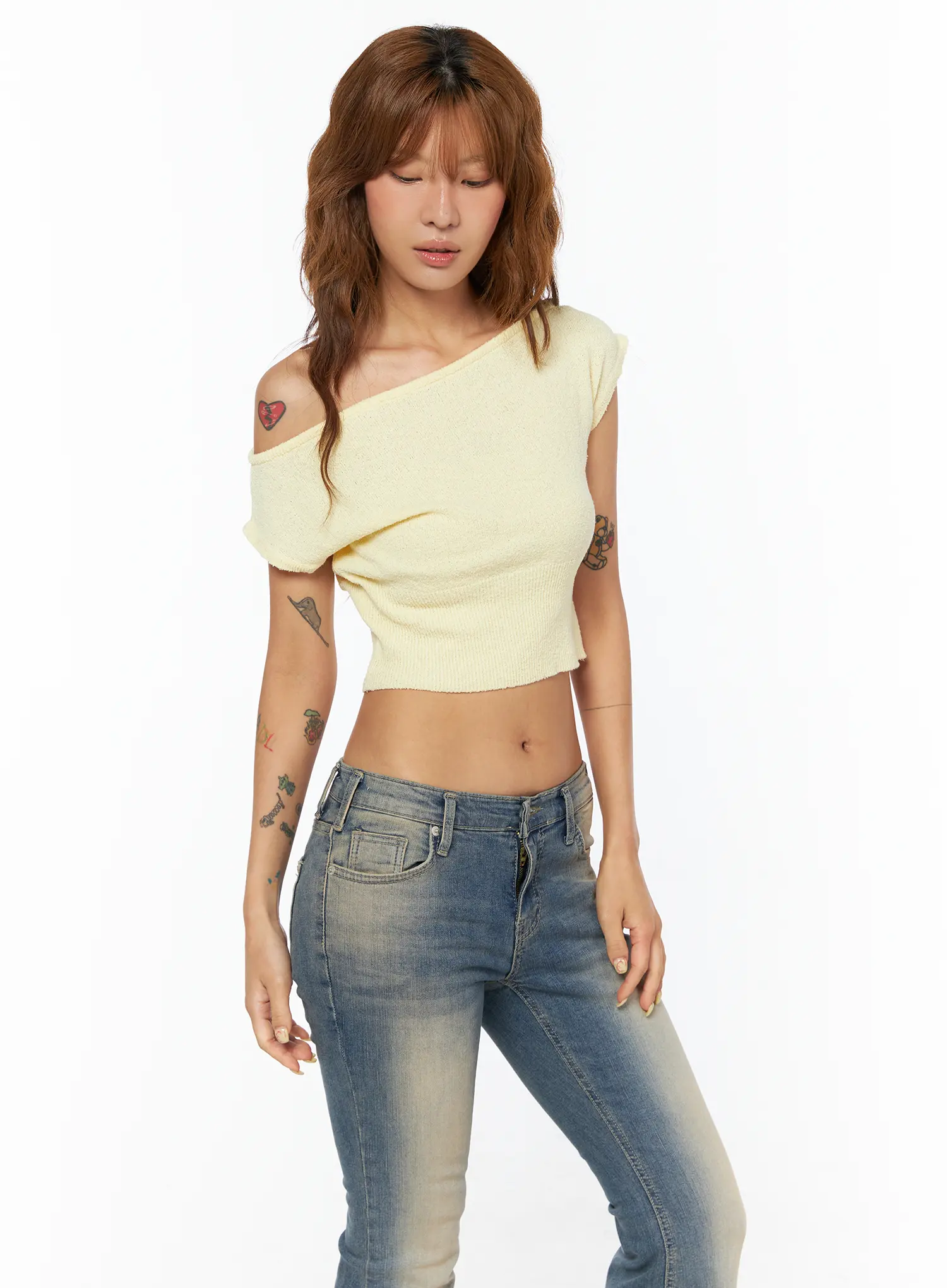 Casual Off-Shoulder Knit Top CU517 - Image 12
