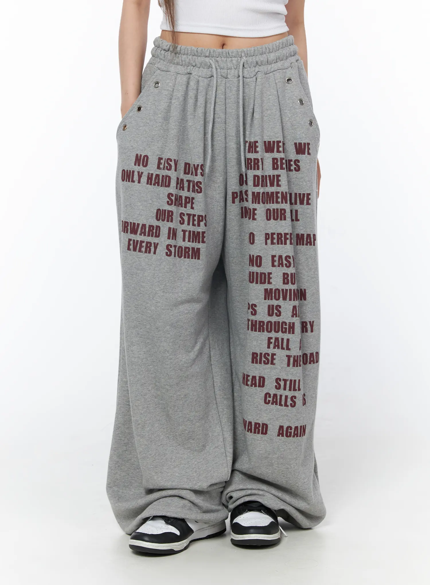Casual Printed Wide Leg Sweatpants CY529 - Image 11