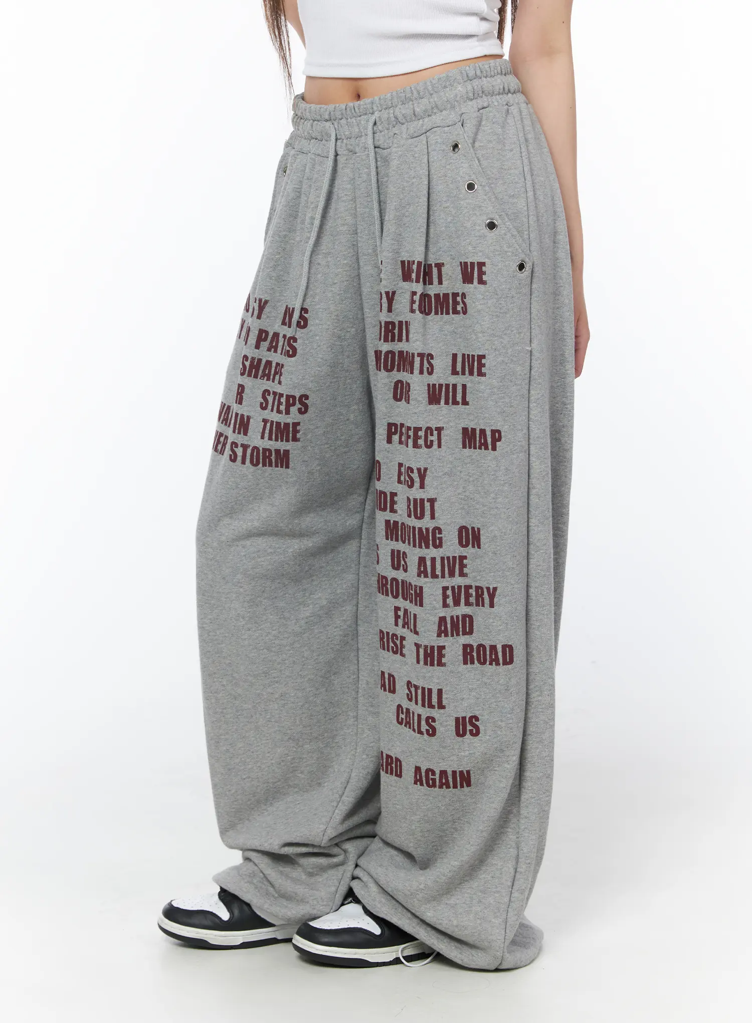 Casual Printed Wide Leg Sweatpants CY529 - Image 2