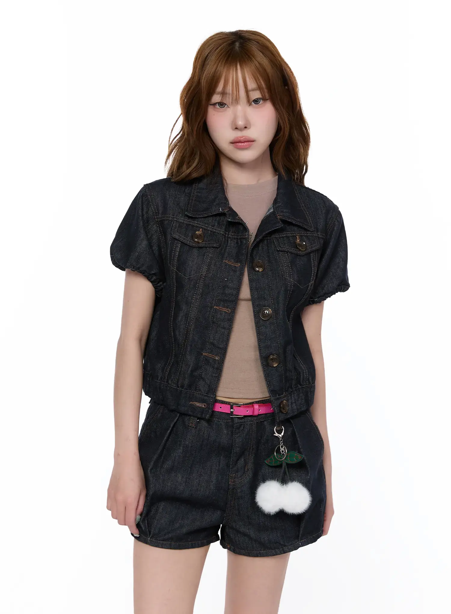 Casual Puff Short Sleeve Jacket CA522 - Image 6