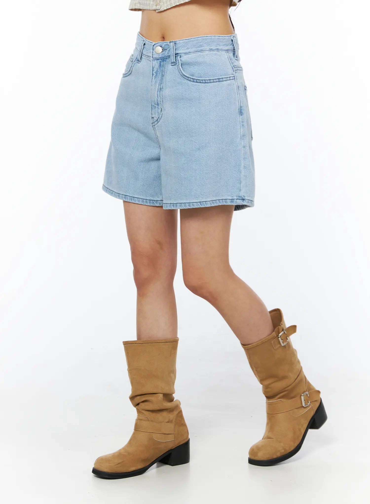 Casual Relaxed-Fit Jorts CU522 - Image 4