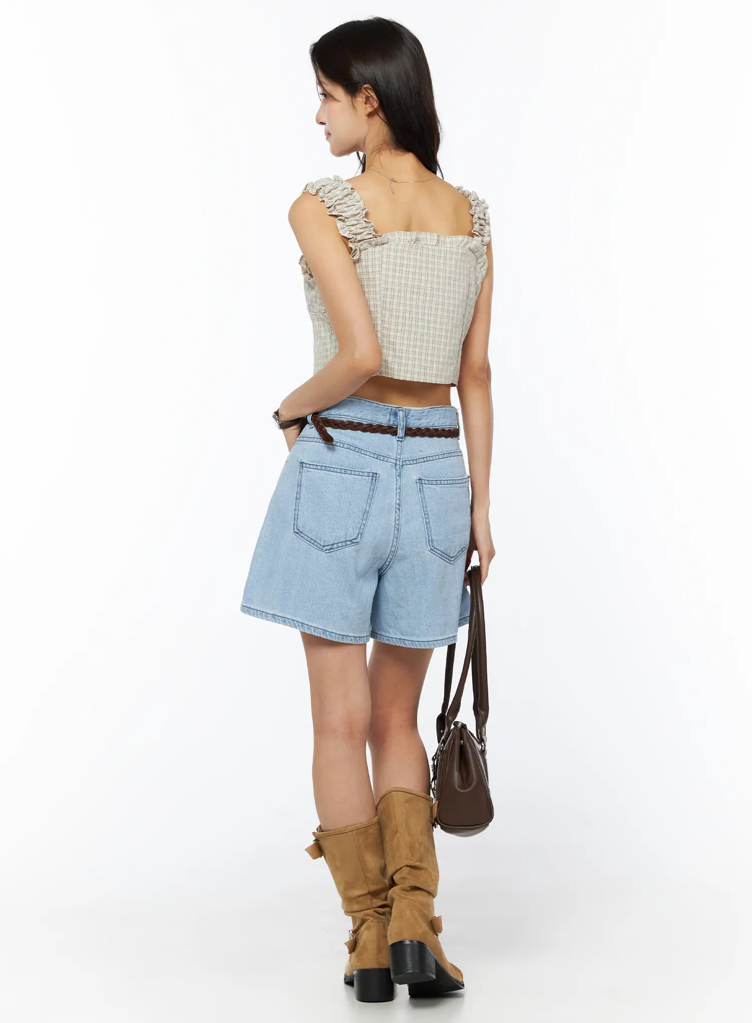 Casual Relaxed-Fit Jorts CU522 - Image 5