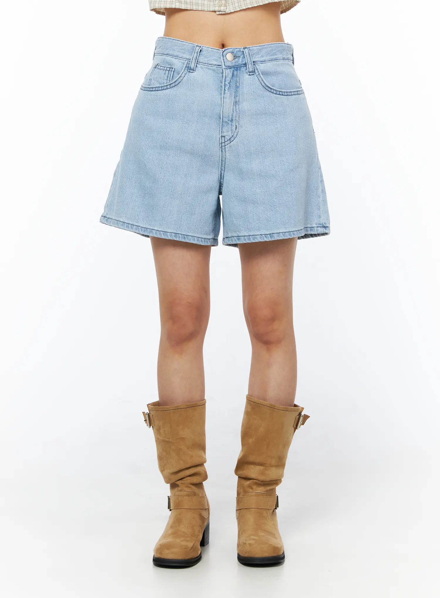 Casual Relaxed-Fit Jorts CU522 - Image 8
