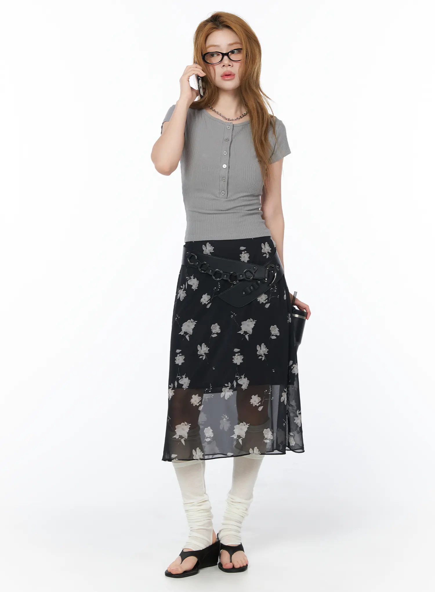 Casual Ribbed Button-Up Top CY508 - Image 7