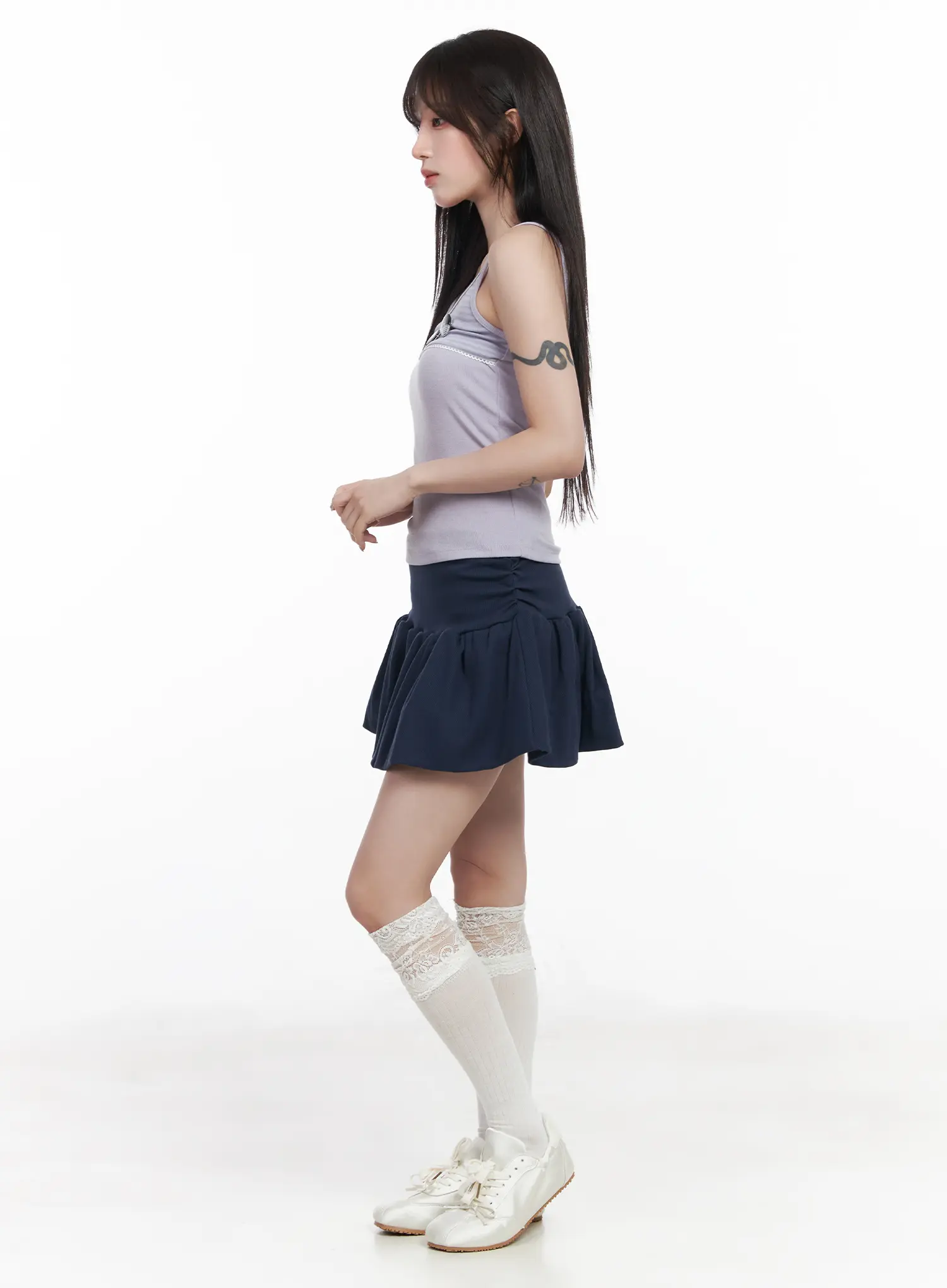 Casual Ribbed Sleeveless Top With Badges CF523 - Image 4