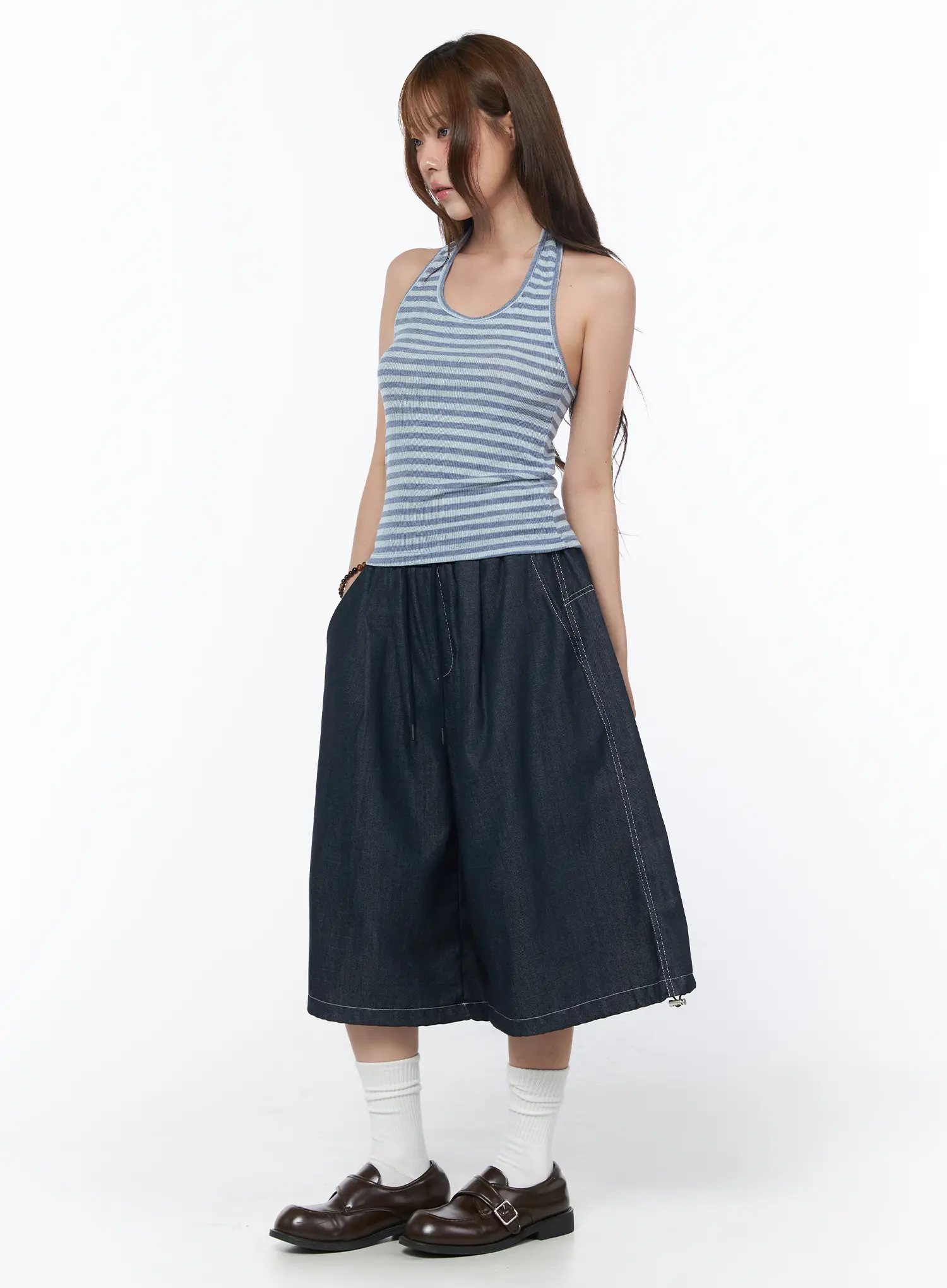Casual Striped Halter Tank Top CY529 - Image 4
