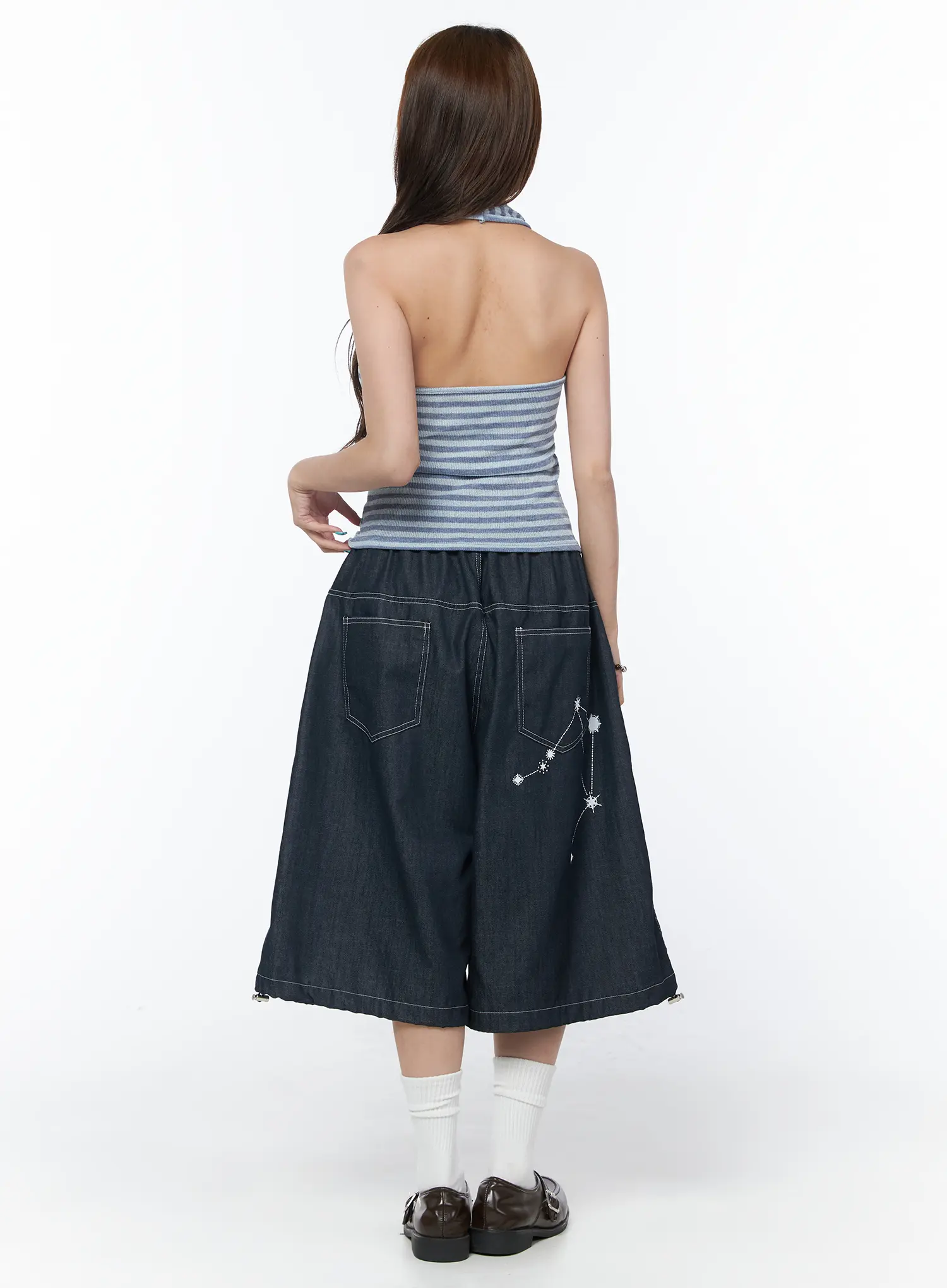 Casual Striped Halter Tank Top CY529 - Image 5