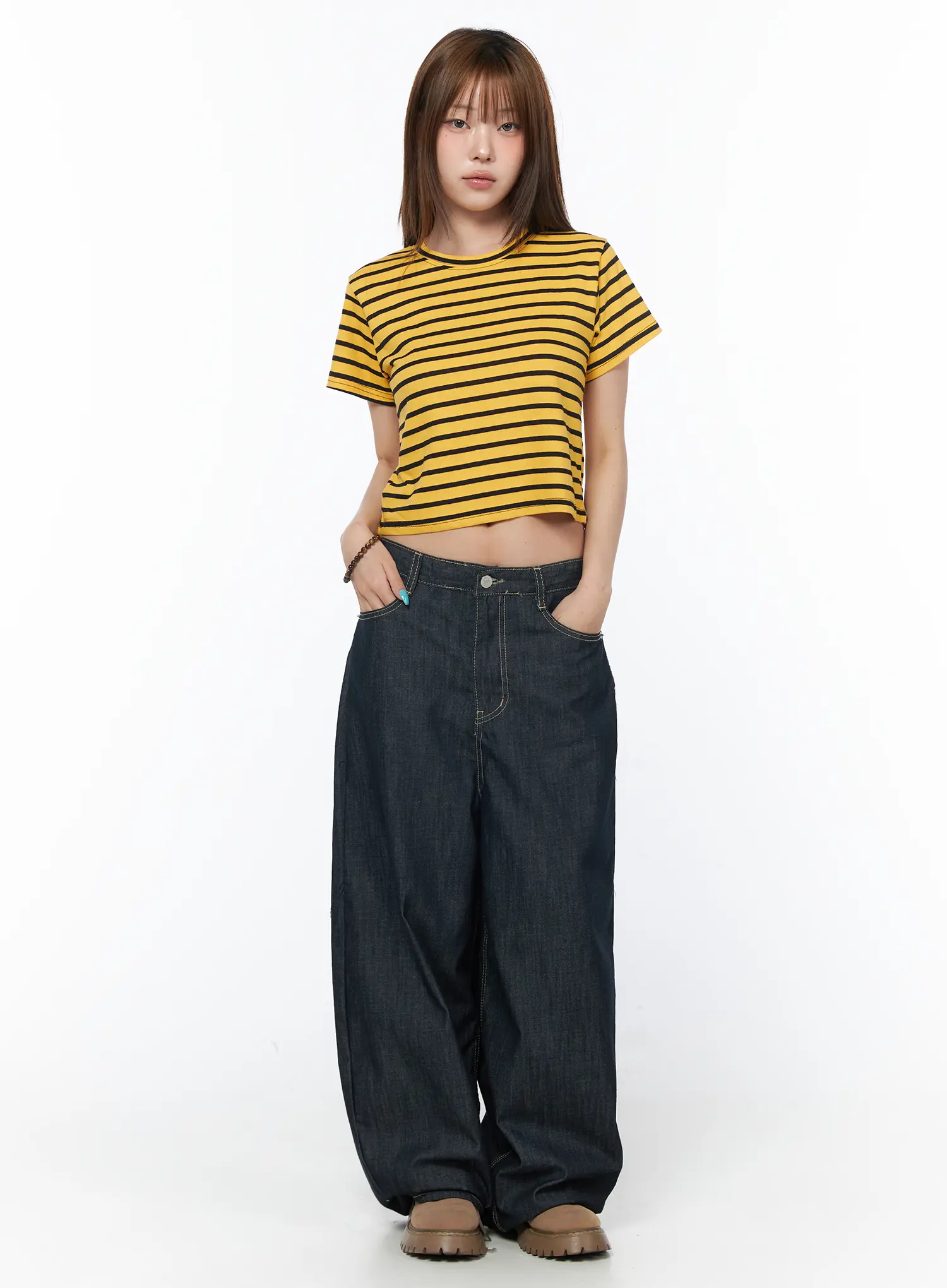 Casual Striped Short Sleeve Top CY529 - Image 3