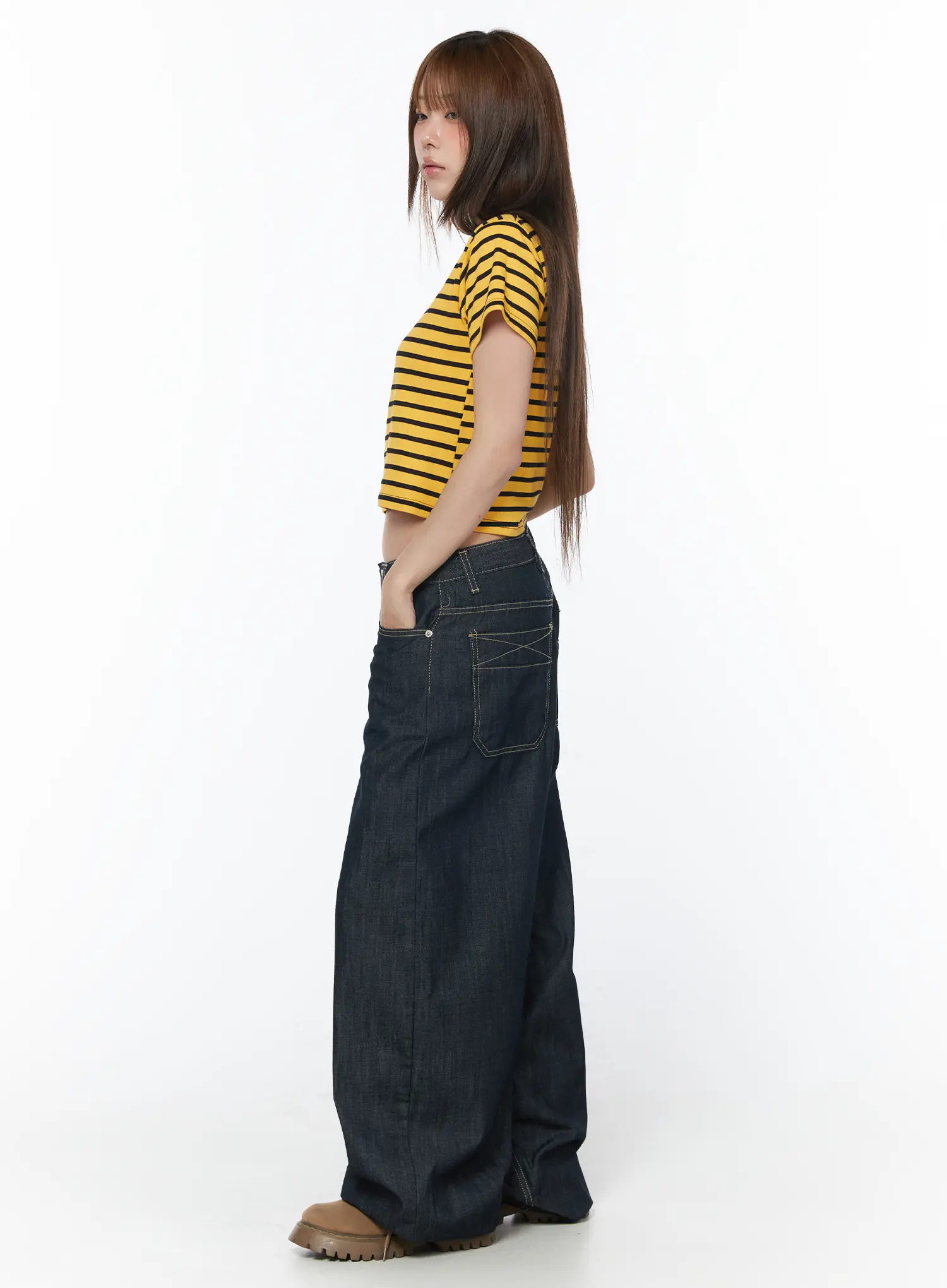 Casual Striped Short Sleeve Top CY529 - Image 4