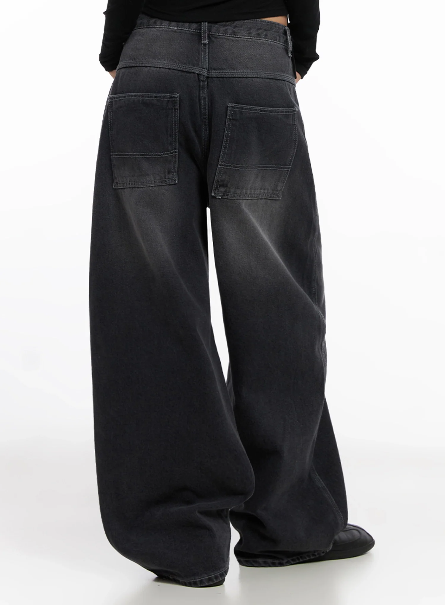 Casual Wide-Leg Baggy Jeans IS515 - Image 9