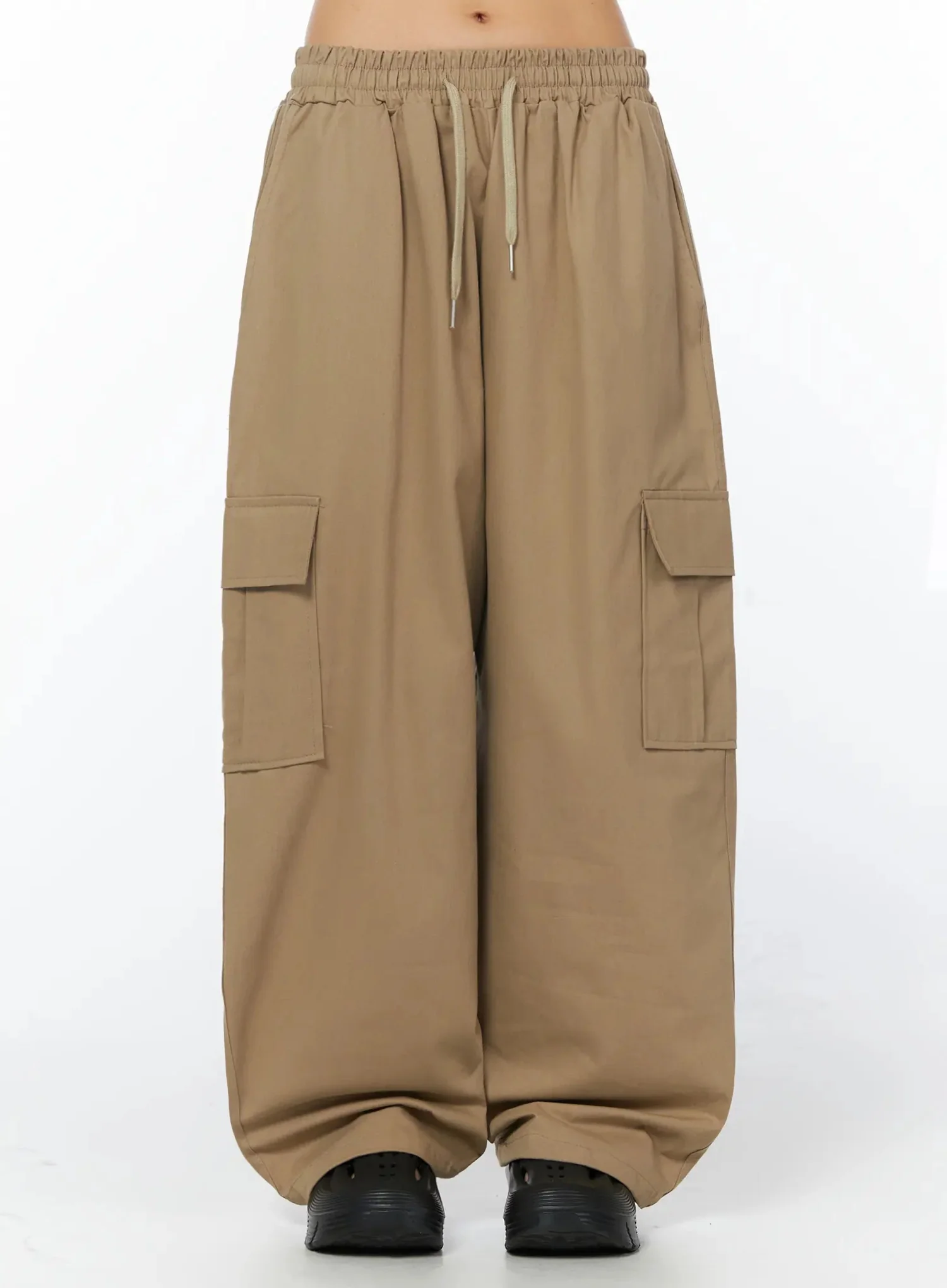 Casual Wide Leg Cargo Pants IU509