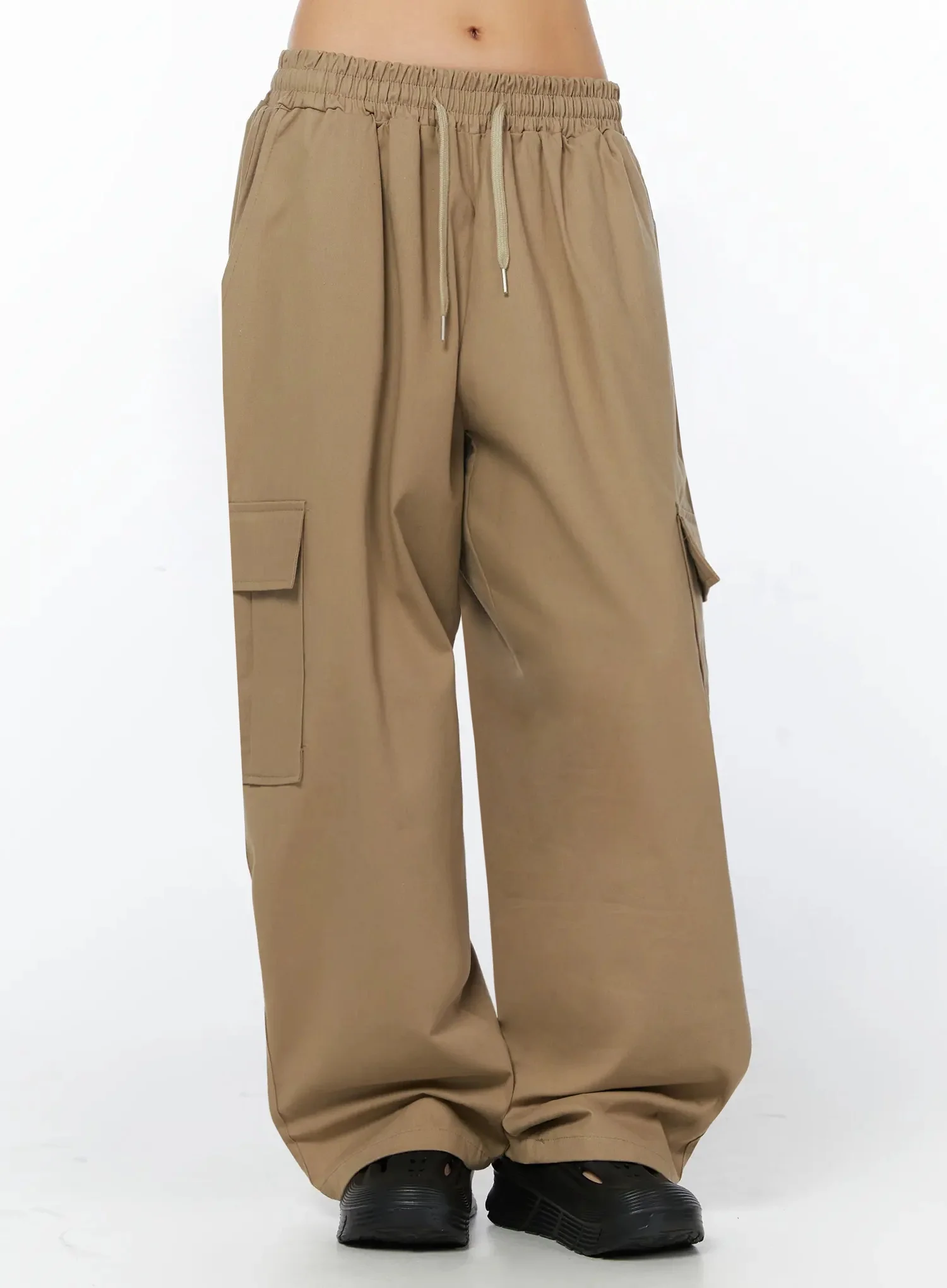 Casual Wide Leg Cargo Pants IU509 - Image 5