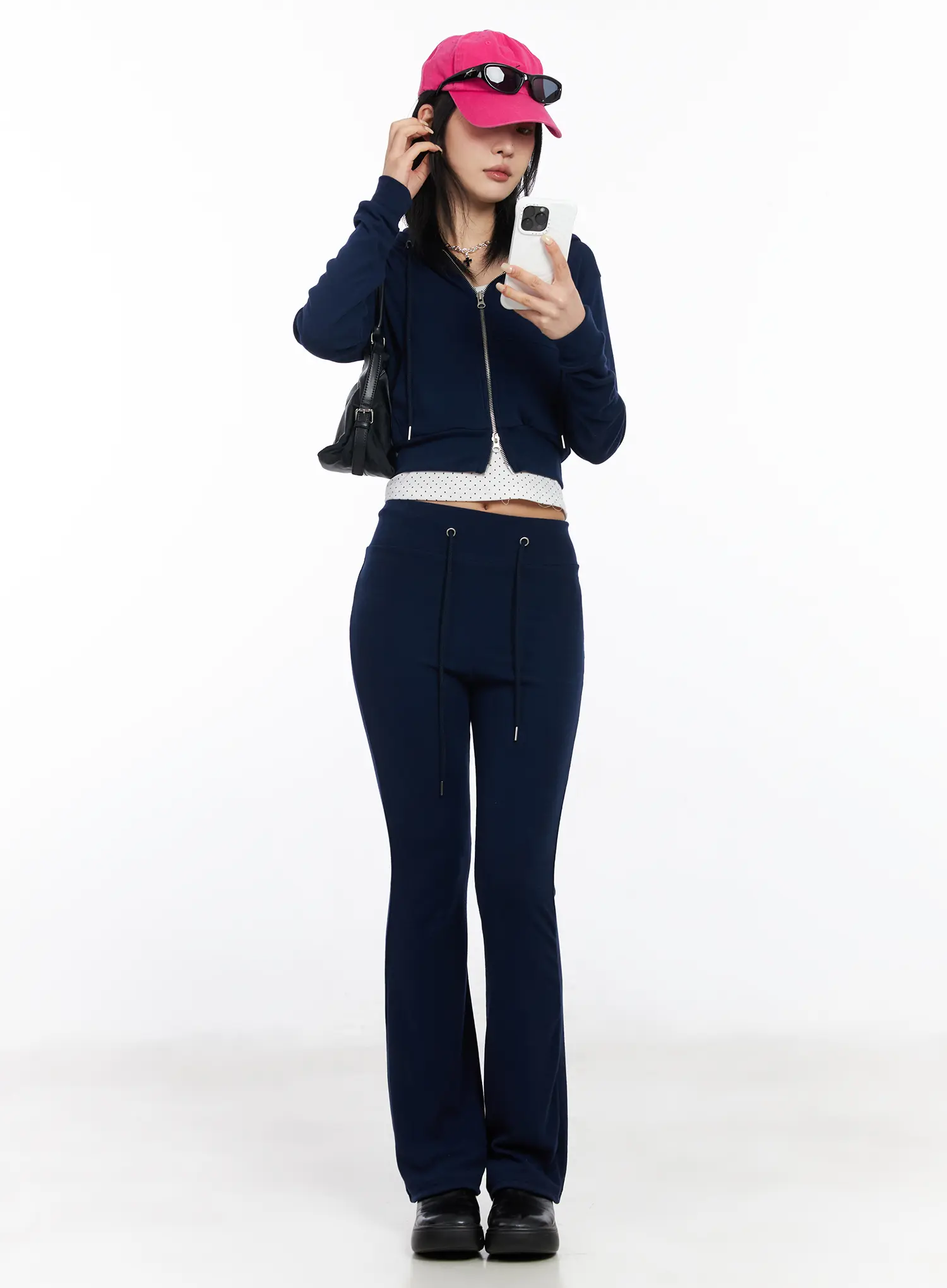 Casual Zip-Up Hoodie and Sweatpant Set CF526 - Image 3