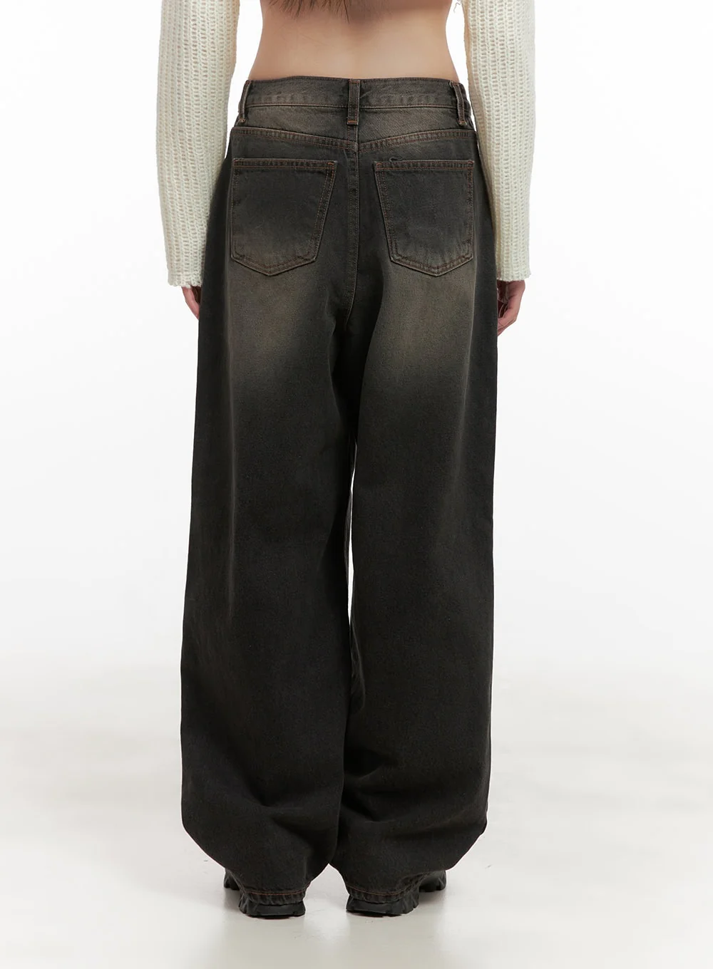 Celina Washed Baggy Wide-Leg Jeans CD426 - Image 8