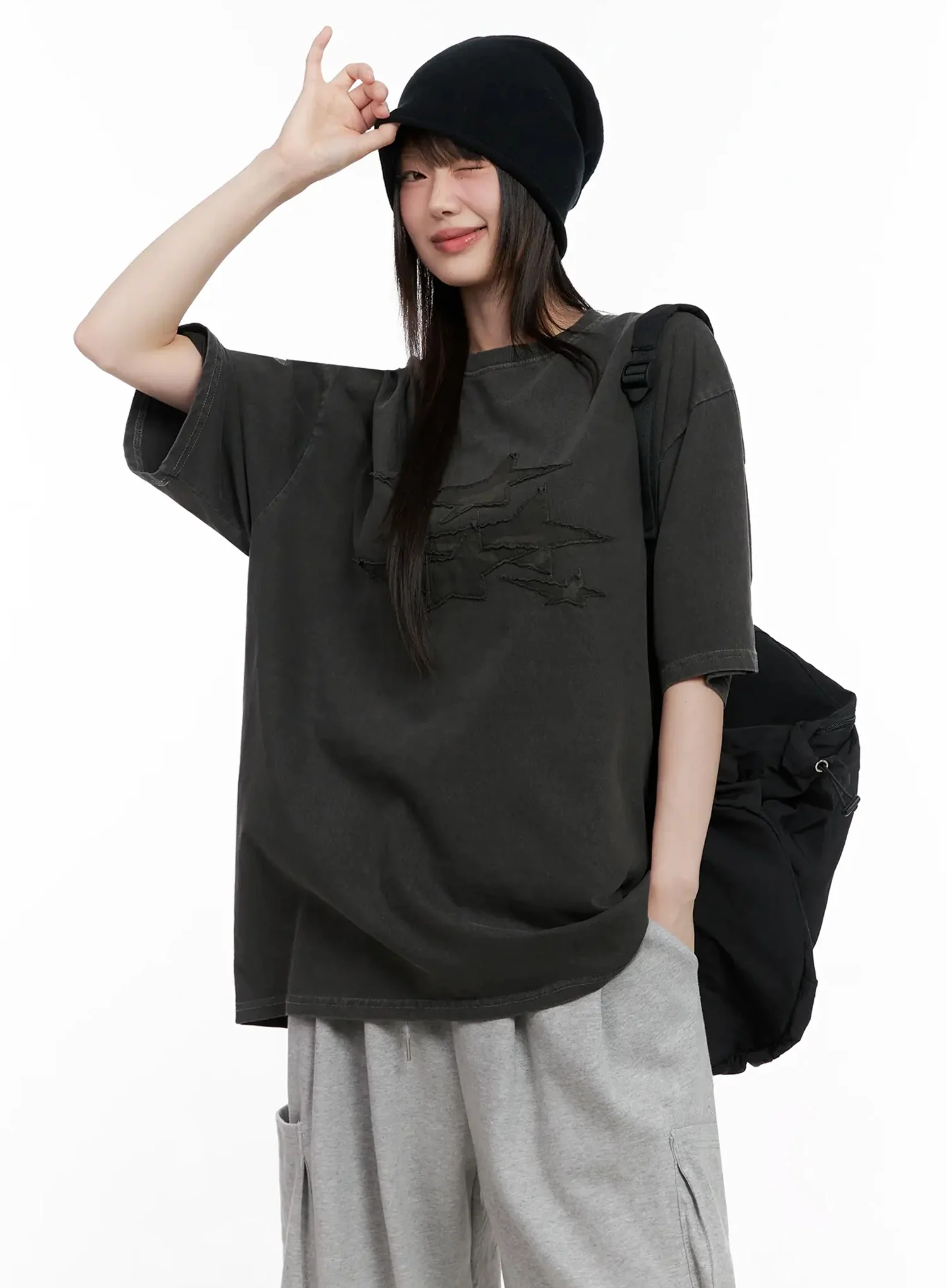 Charcoal Graphic T-Shirt IL531