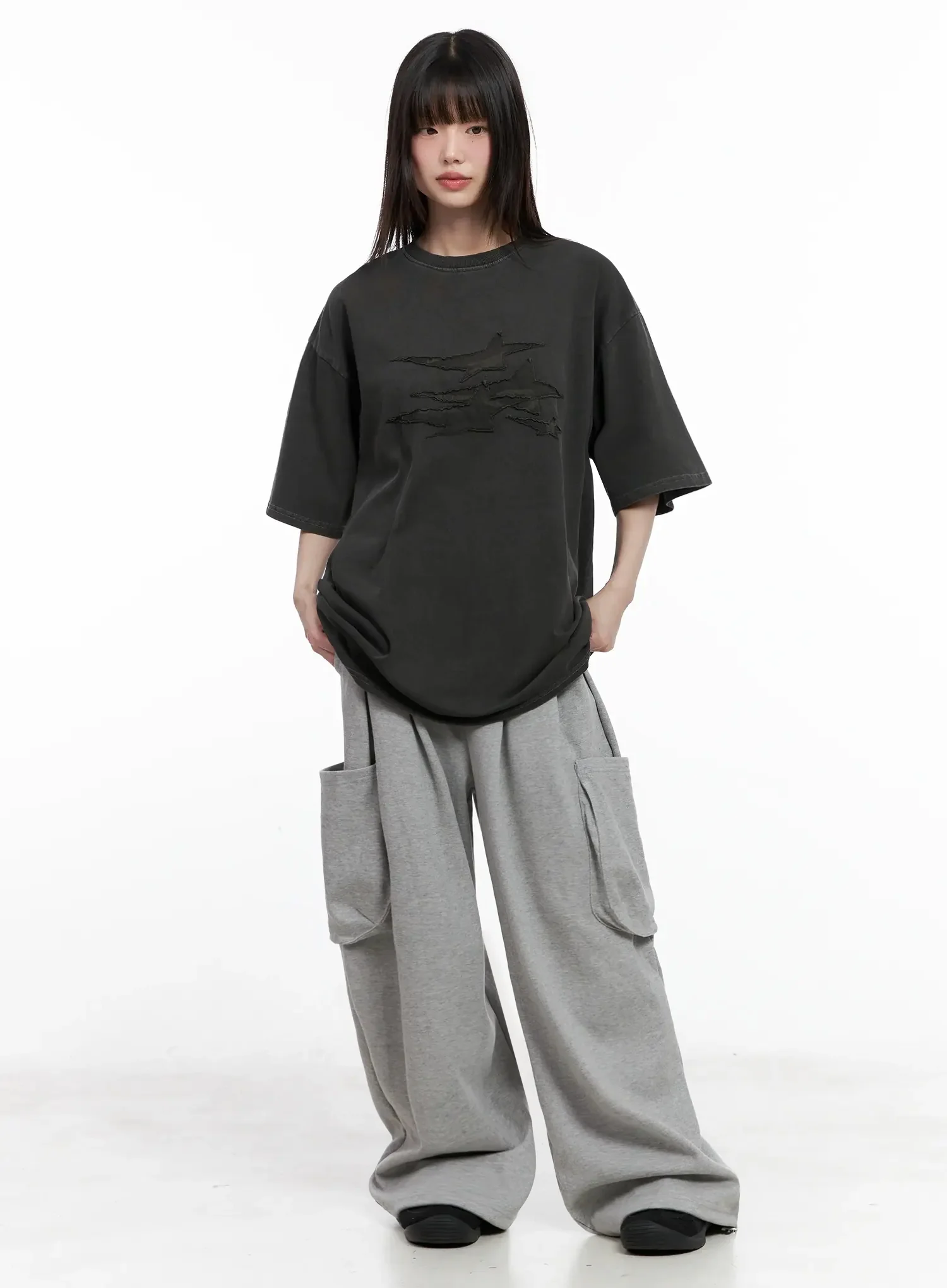 Charcoal Graphic T-Shirt IL531 - Image 5