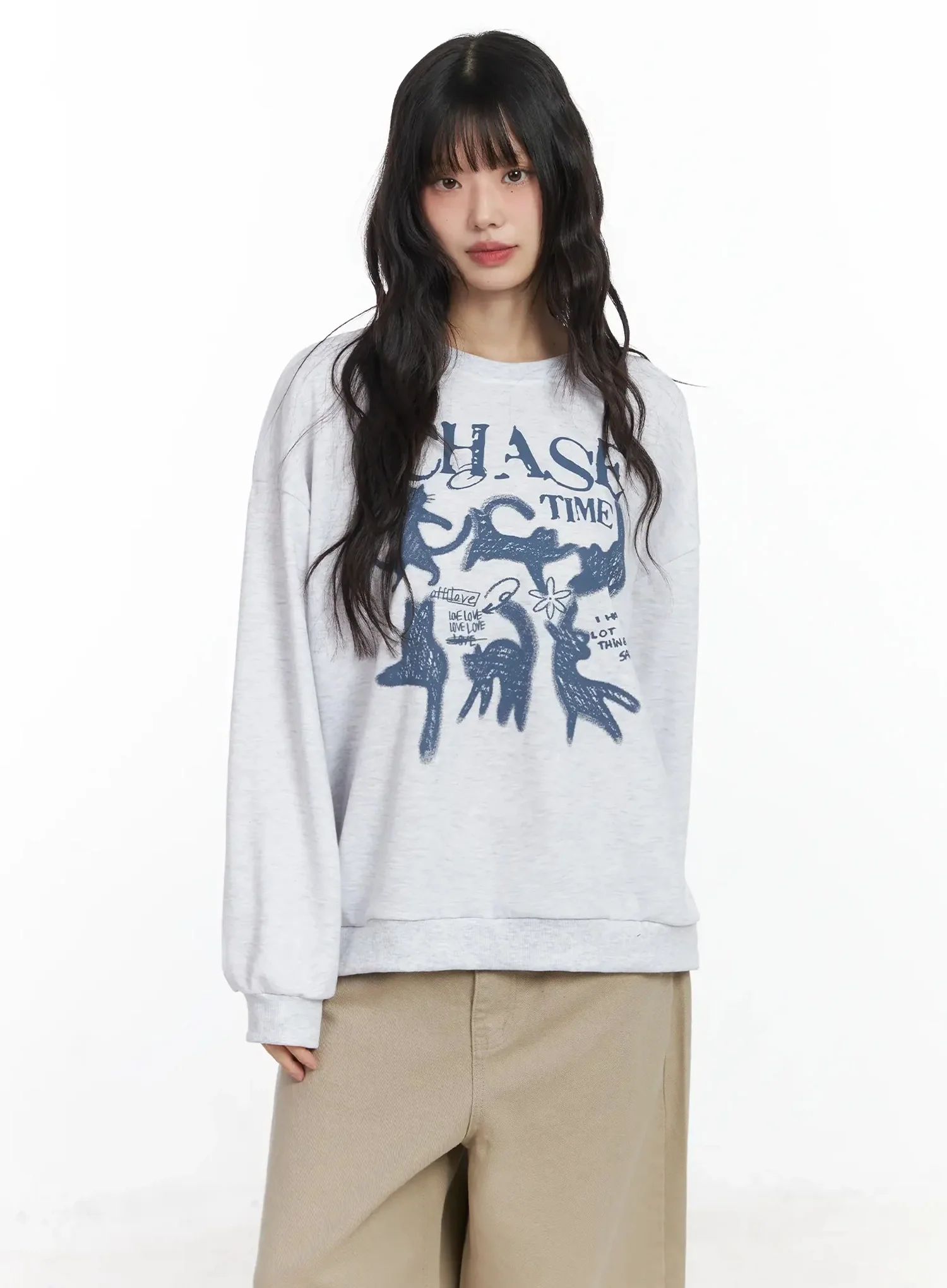 Chase Time Graphic Sweatshirt F516 - Image 2