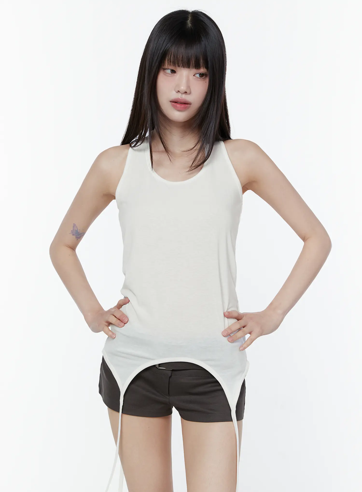 Chic Asymmetric Halter Neck Top CU508