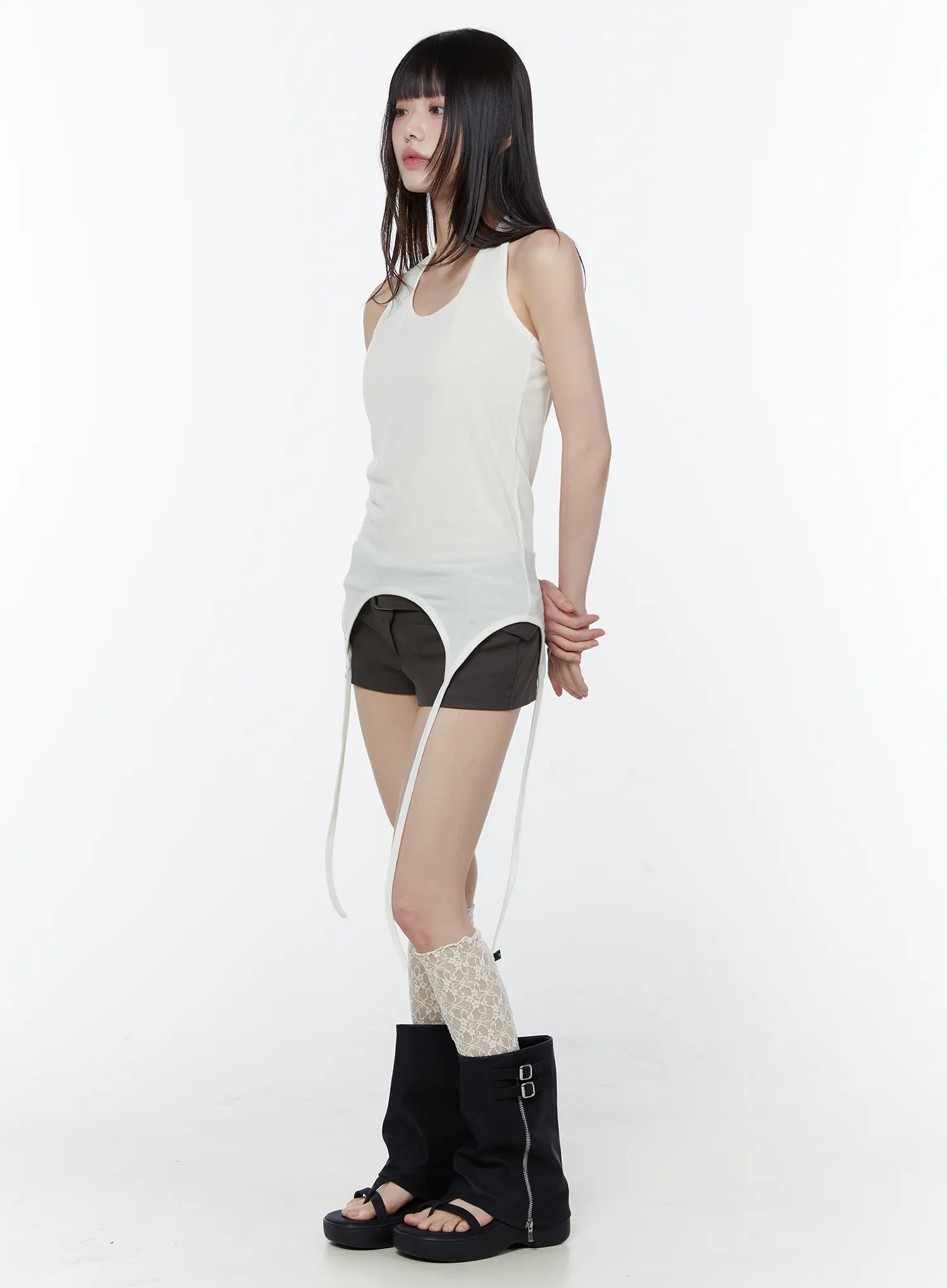 Chic Asymmetric Halter Neck Top CU508 - Image 6