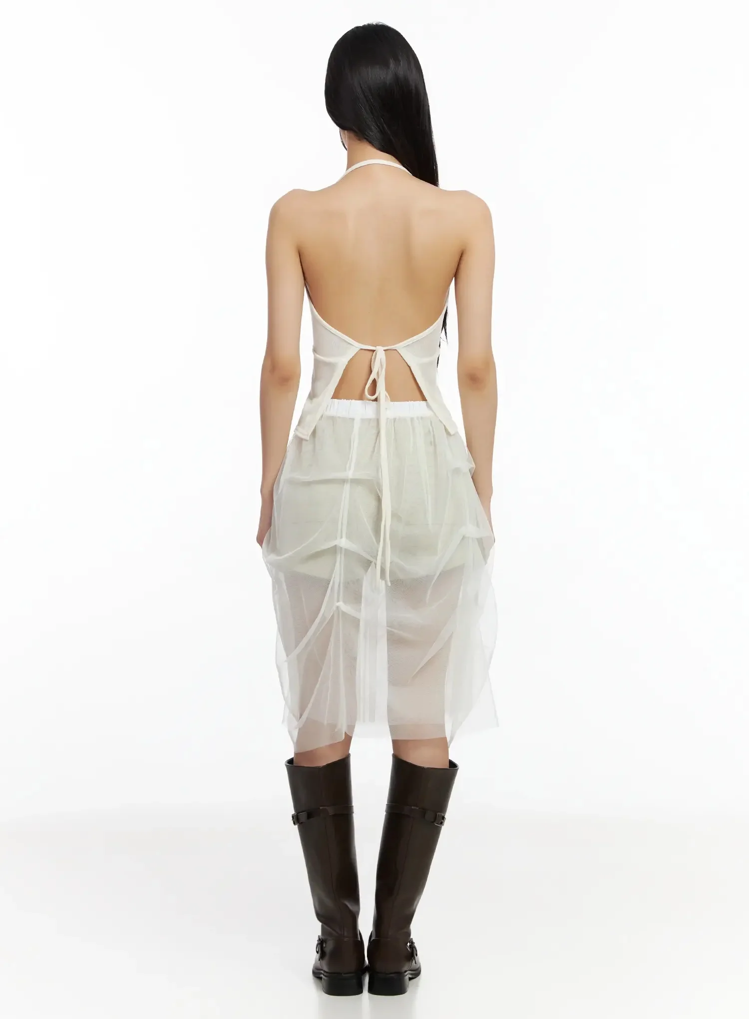 Chic Mesh Halter Neck Top IM530 - Image 12