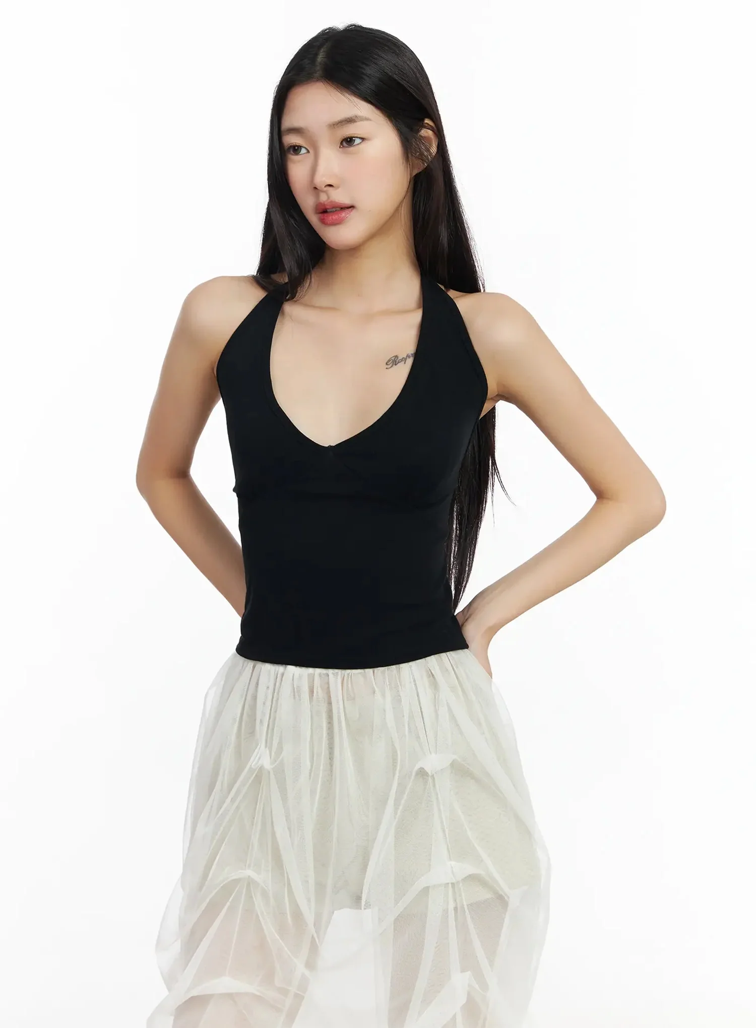 Chic Mesh Halter Neck Top IM530 - Image 15