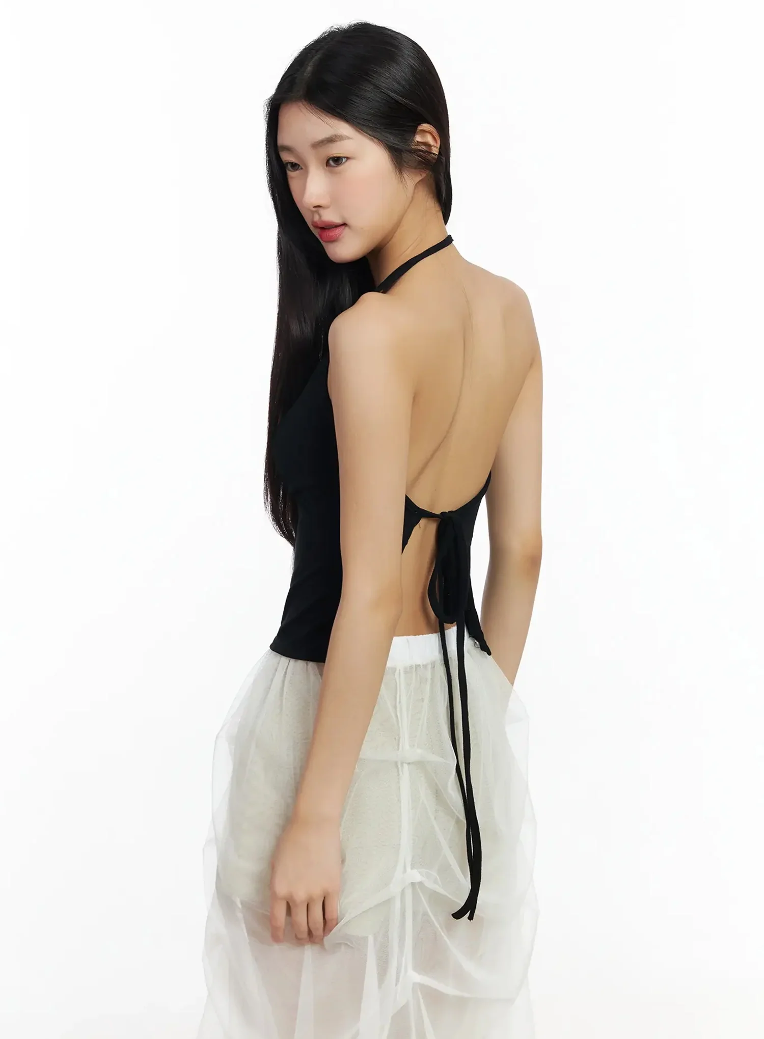 Chic Mesh Halter Neck Top IM530 - Image 16