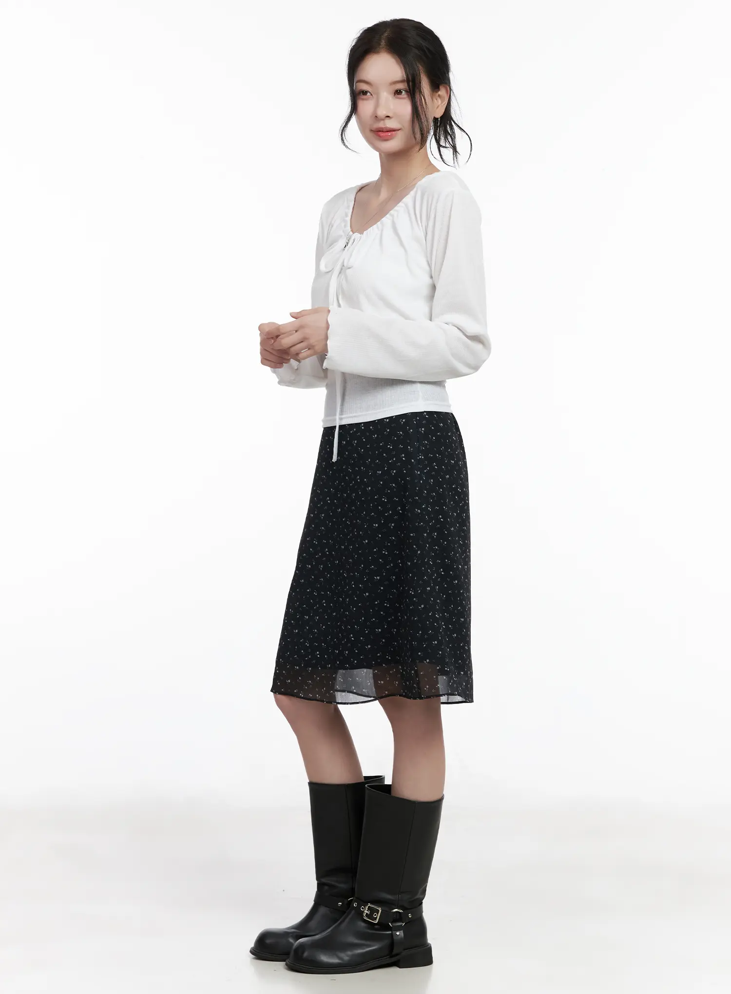 Chic Tie-Front Cardigan Set CA510 - Image 7